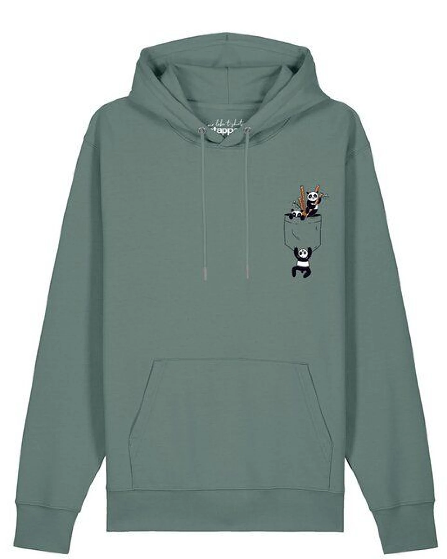 watapparel Hoodie Unisex Pocket Pandas – Ansicht 2