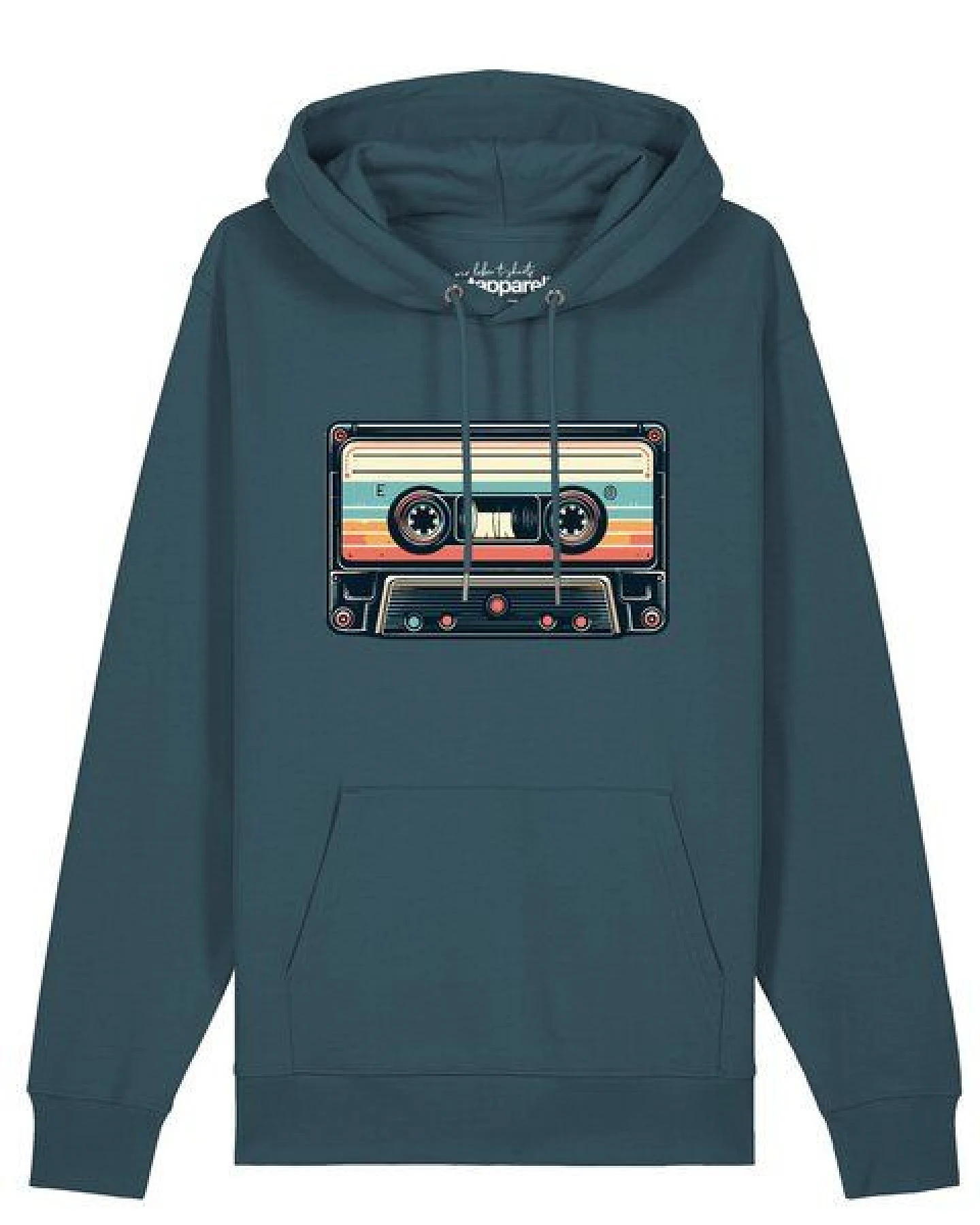 watapparel Hoodie Unisex Retro Kassette – Ansicht 2