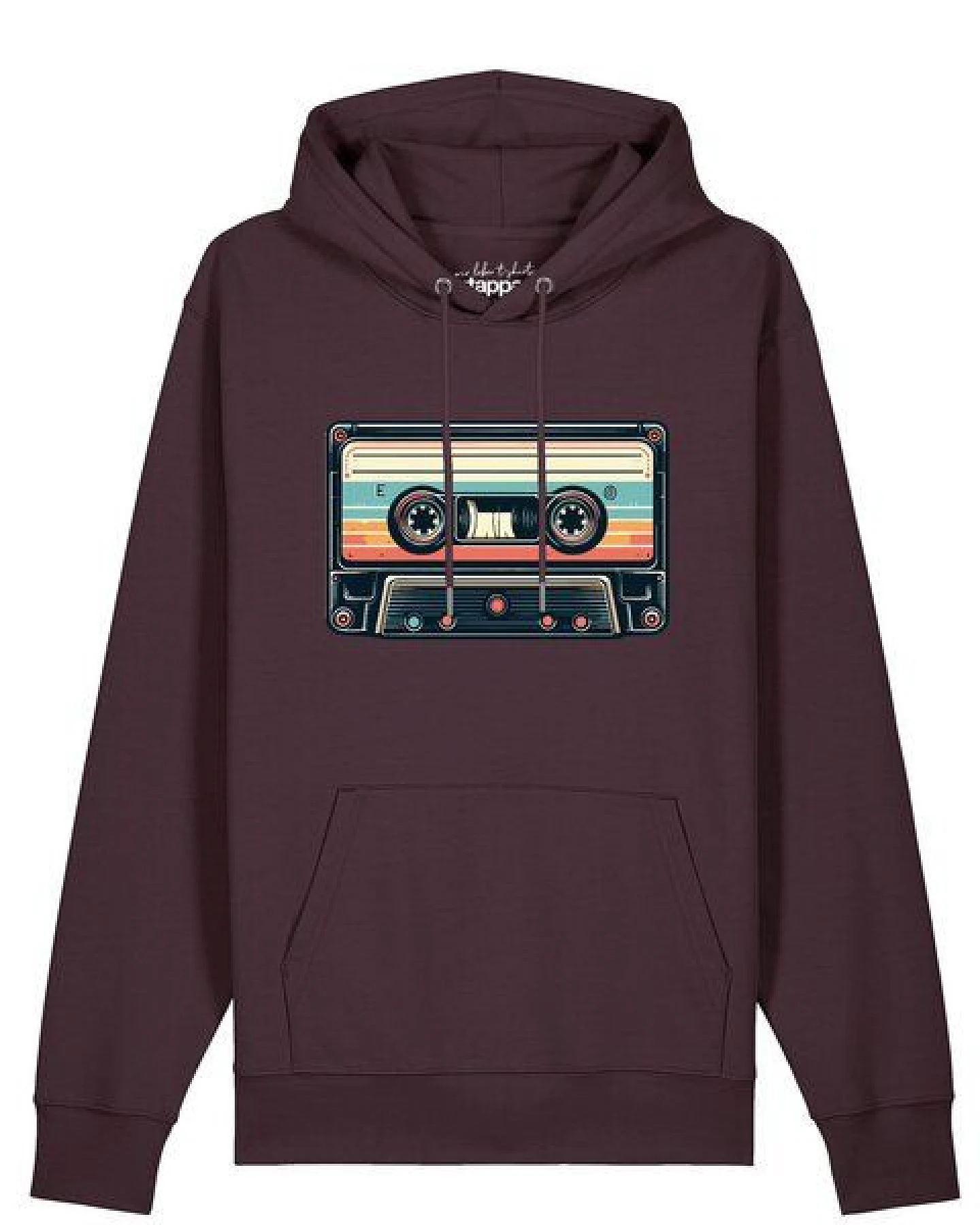 watapparel Hoodie Unisex Retro Kassette – Ansicht 2