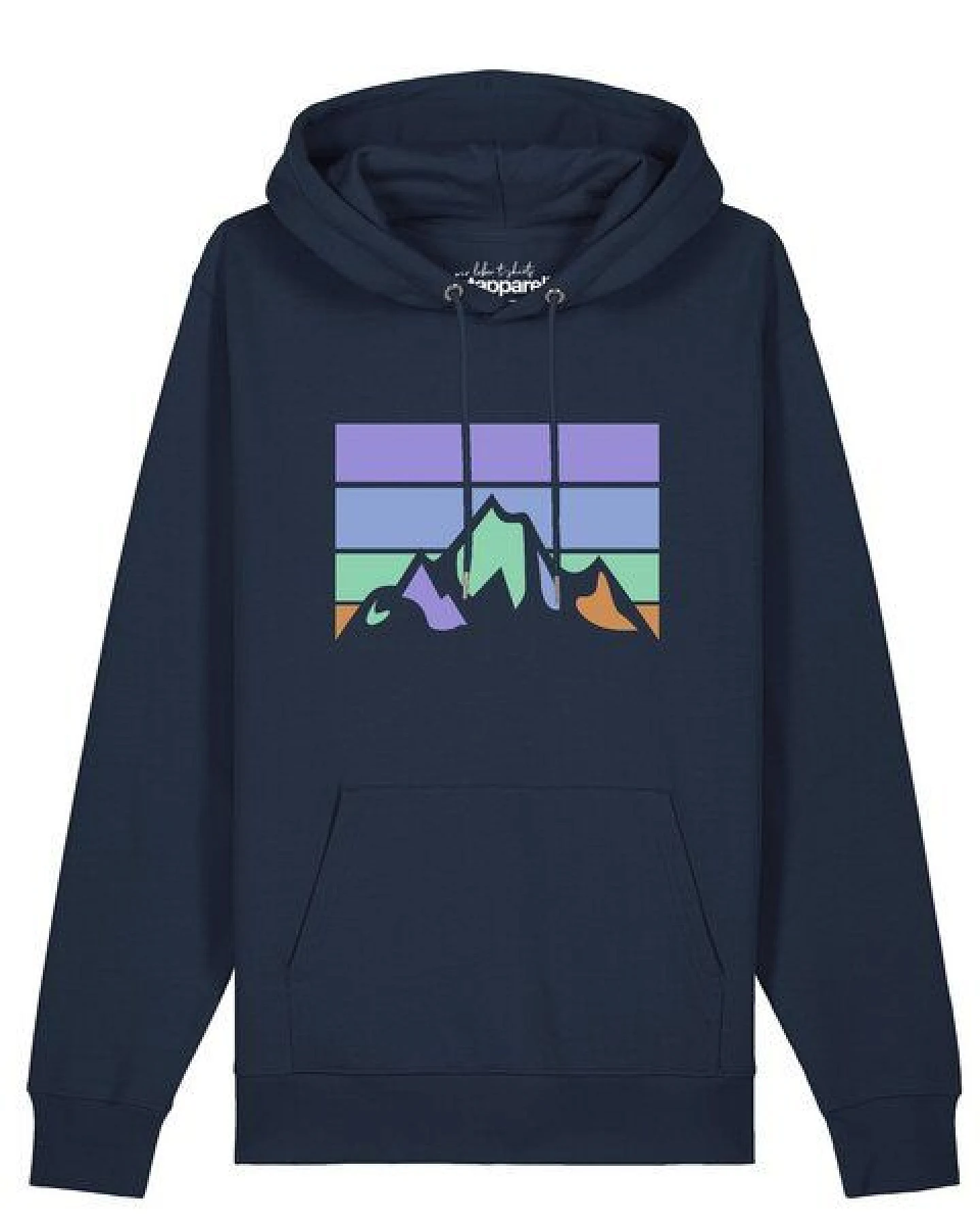 watapparel Hoodie Unisex Retro Landscape – Ansicht 2