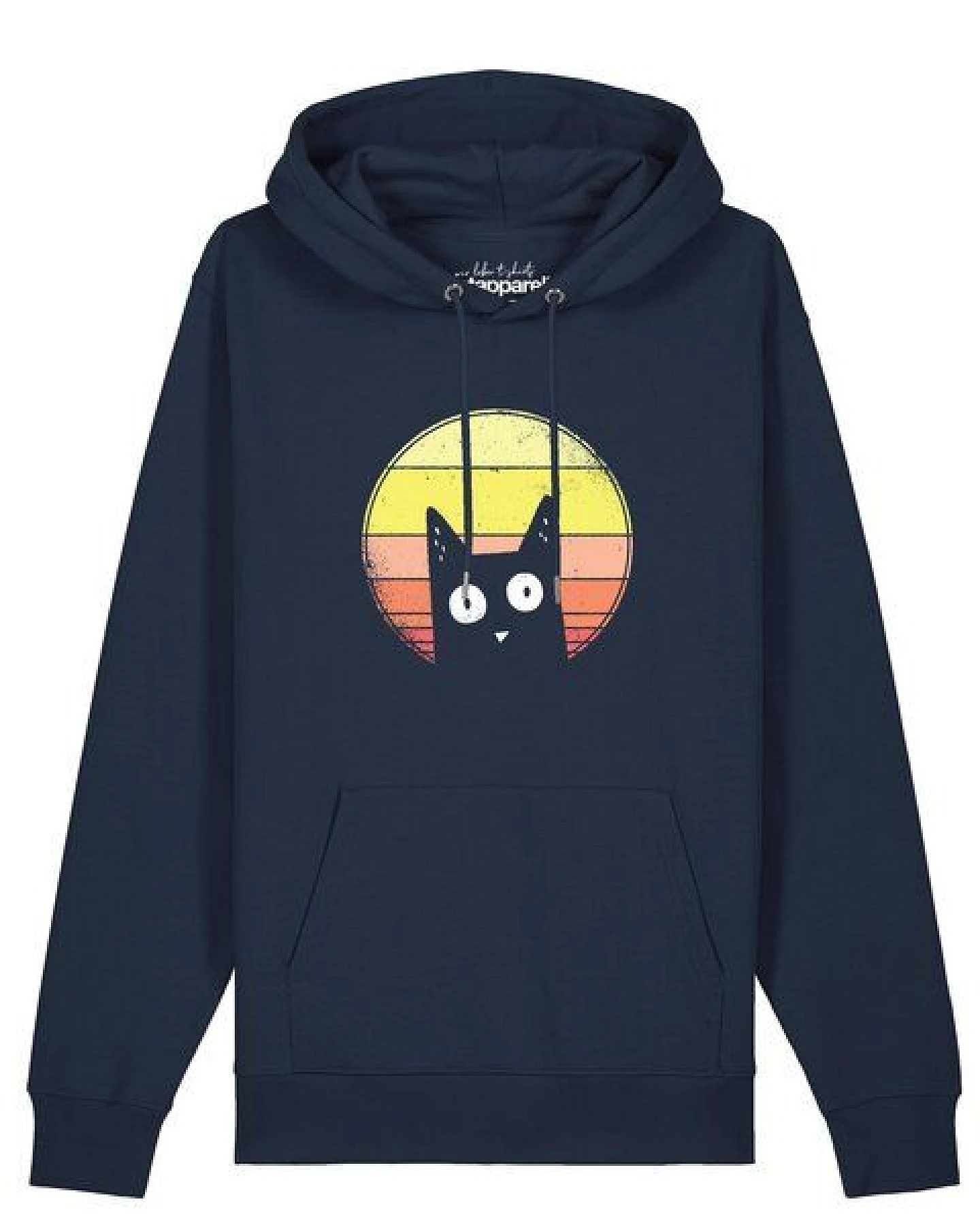 watapparel Hoodie Unisex Sunset Cat – Ansicht 2