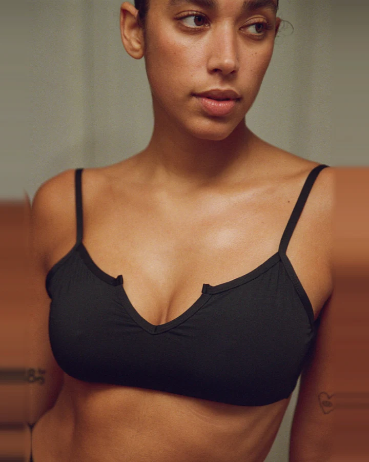 Nénés Damen vegan Bikinioberteil Manon Bralette Schwarz