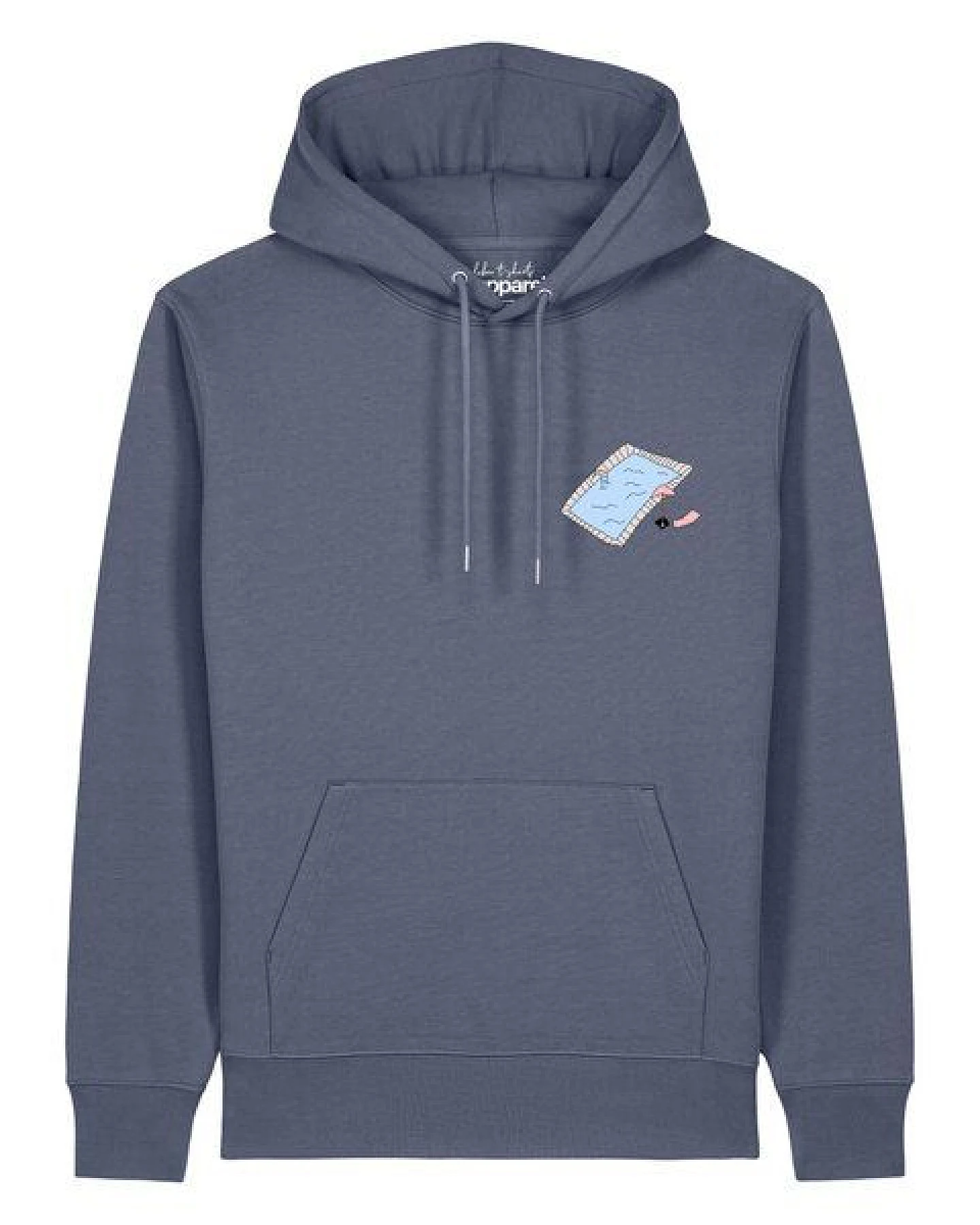 watapparel Hoodie Unisex Swimmingpool chilling – Ansicht 2