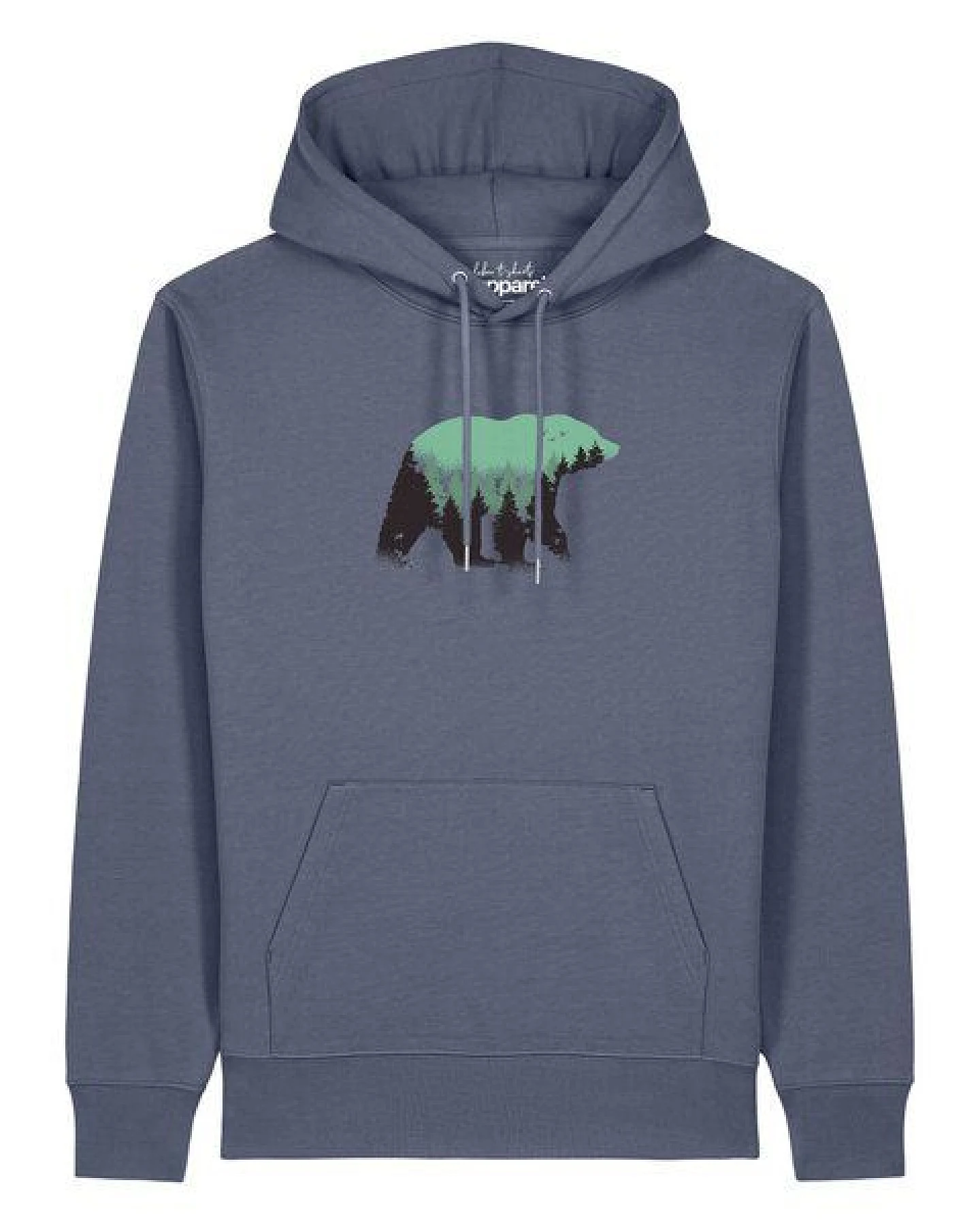 watapparel Hoodie Unisex Waldbär – Ansicht 2