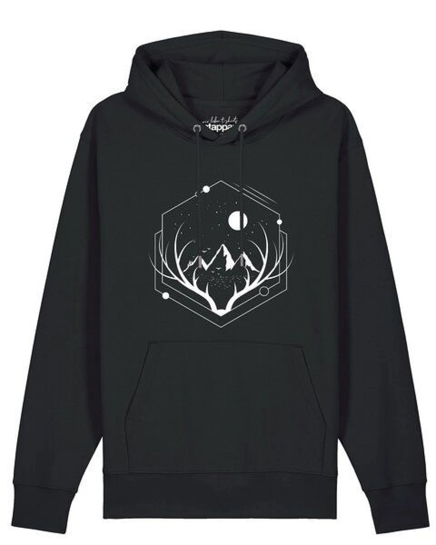 watapparel Hoodie Unisex Wanderlust at night – Ansicht 2