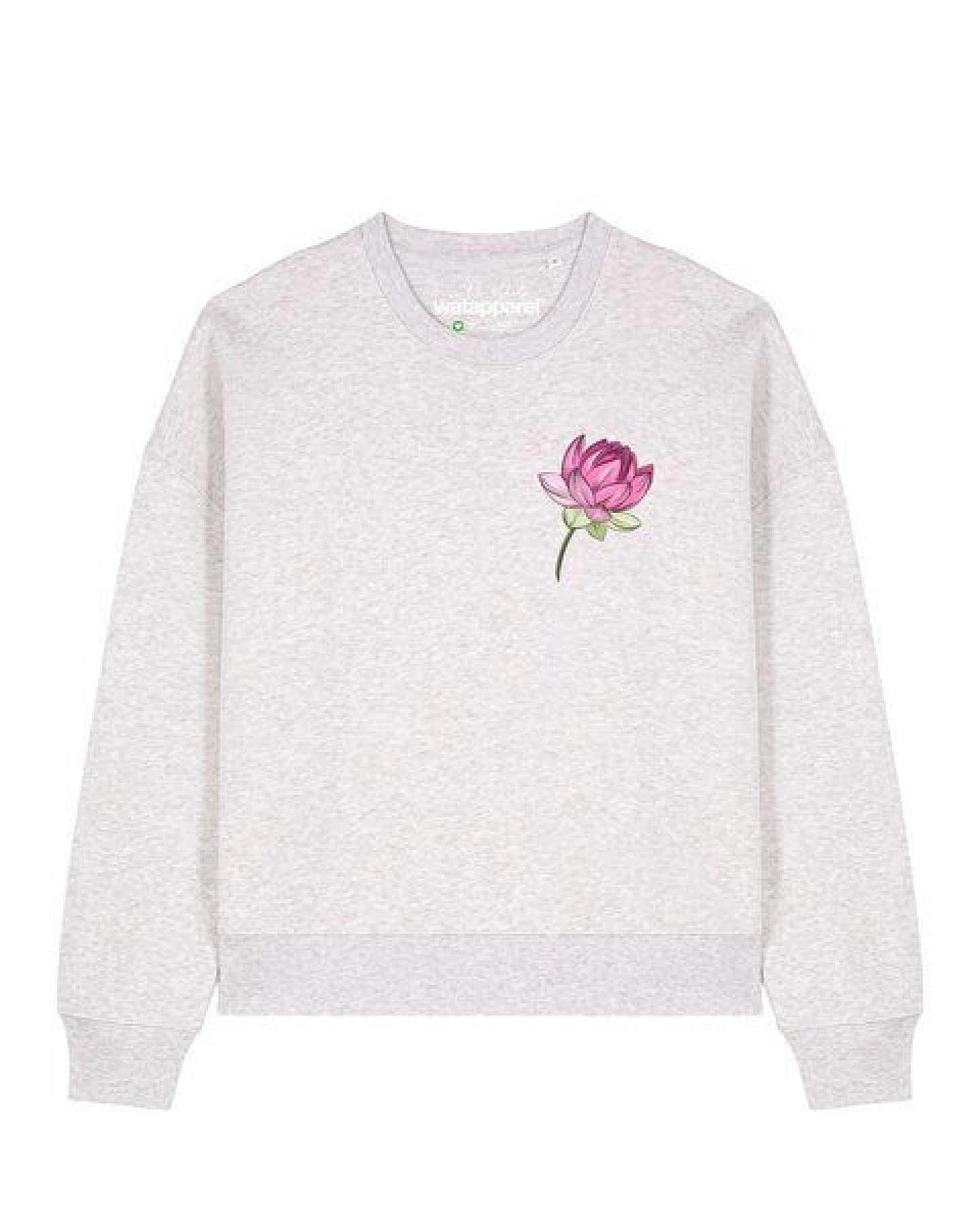 watapparel Sweatshirt Frauen Blume – Ansicht 2