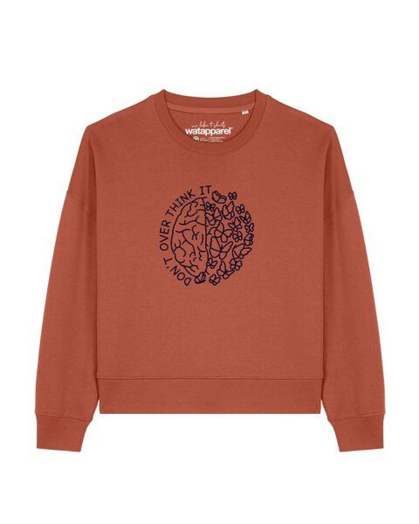 watapparel Sweatshirt Frauen Don't overthink it – Ansicht 2