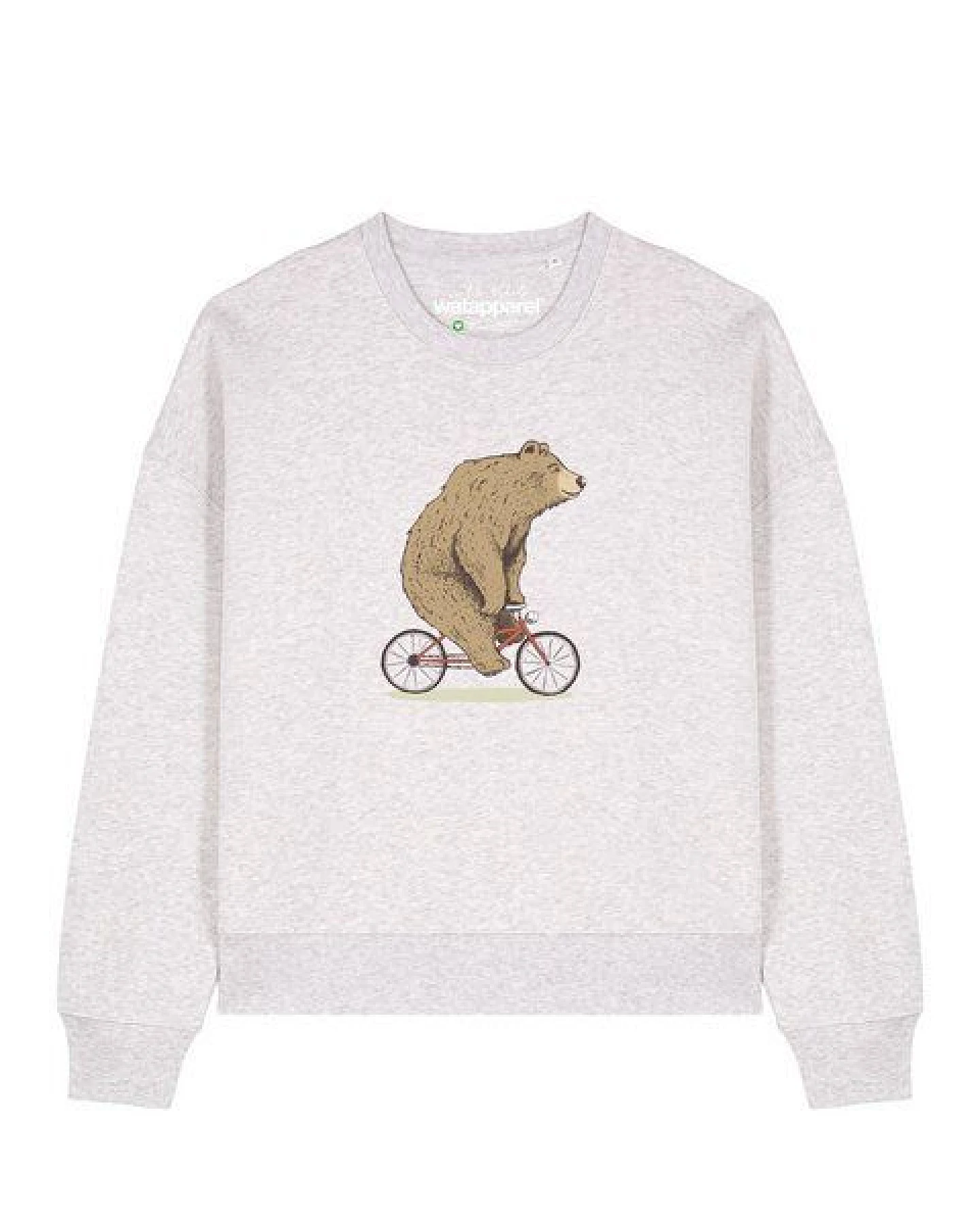 watapparel Sweatshirt Frauen Fahrradbär – Ansicht 2
