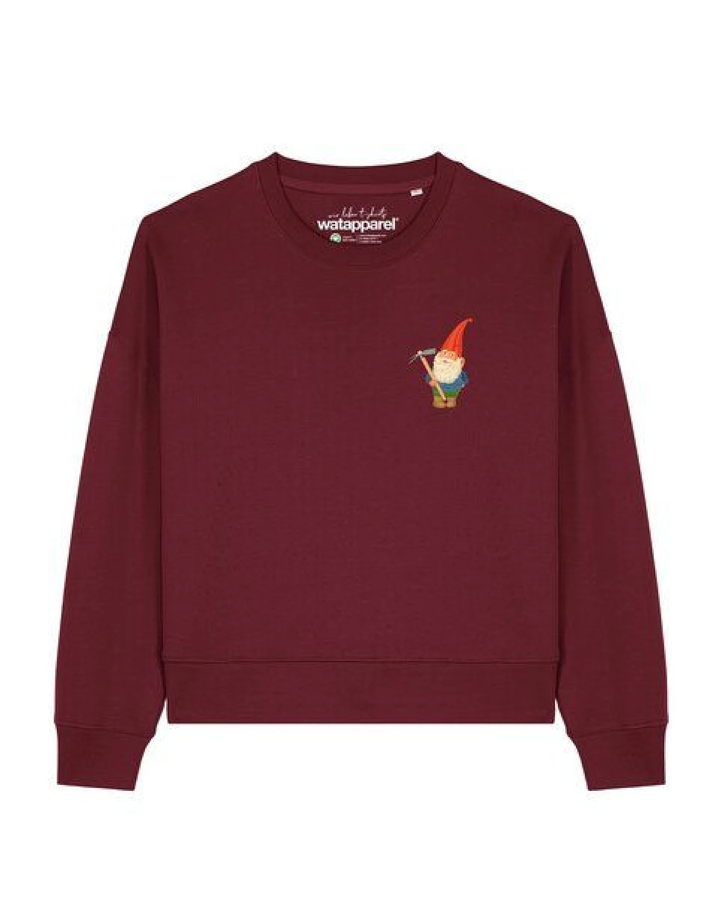 watapparel Sweatshirt Frauen Gartenzwerg – Ansicht 2