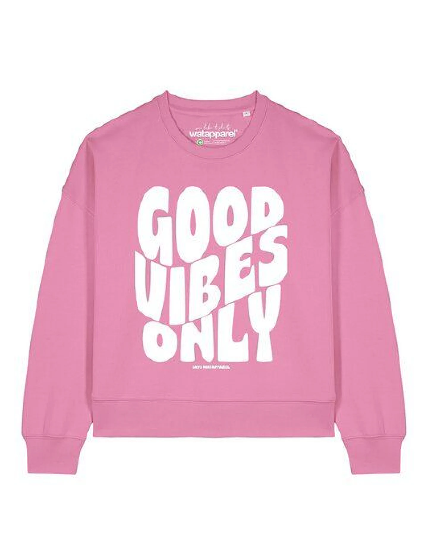 watapparel Sweatshirt Frauen Good vibes only – Ansicht 2