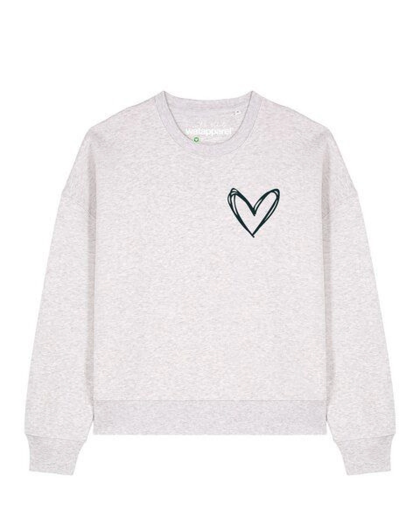 watapparel Sweatshirt Frauen Herzi – Ansicht 2
