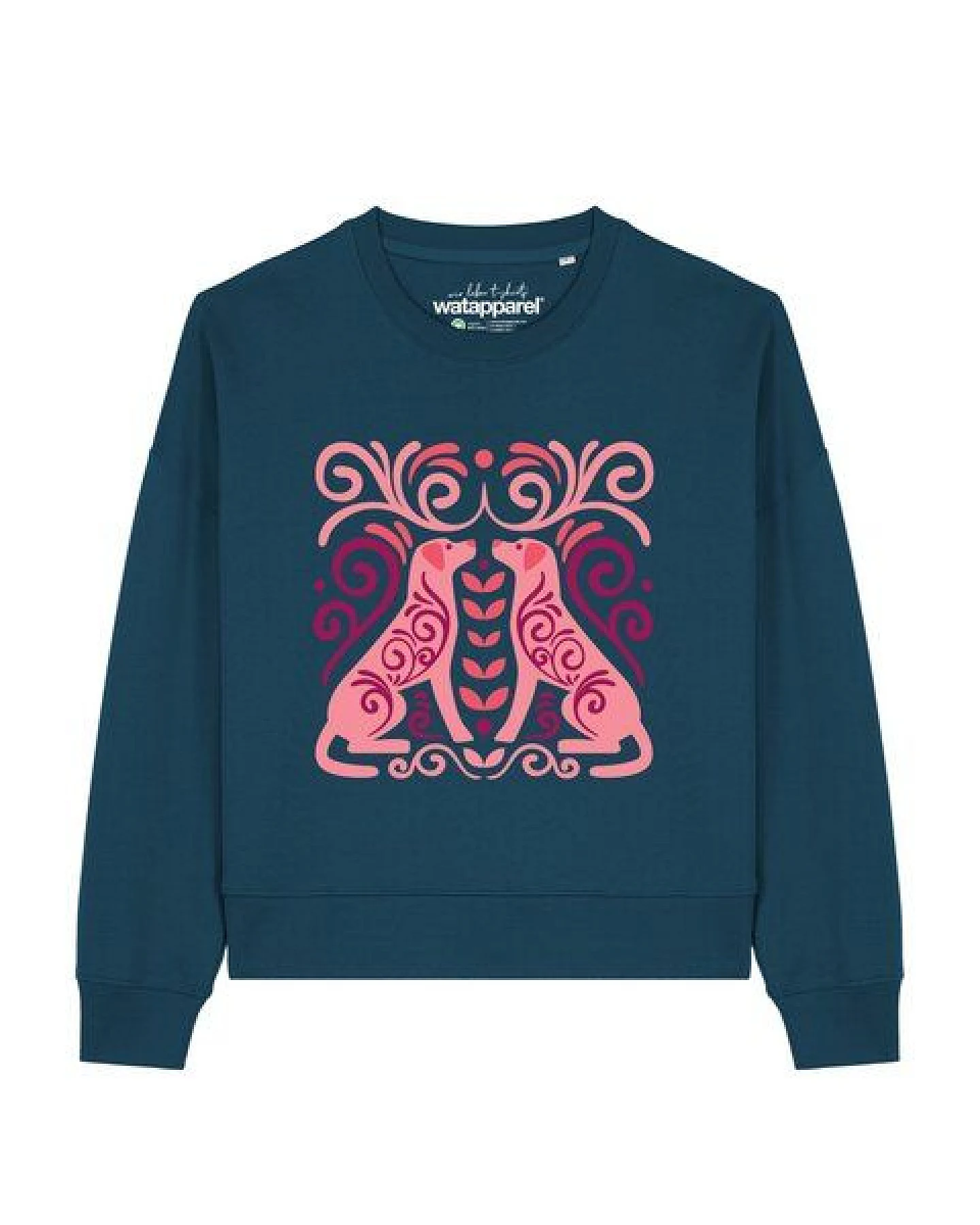 watapparel Sweatshirt Frauen Hundeliebe – Ansicht 2
