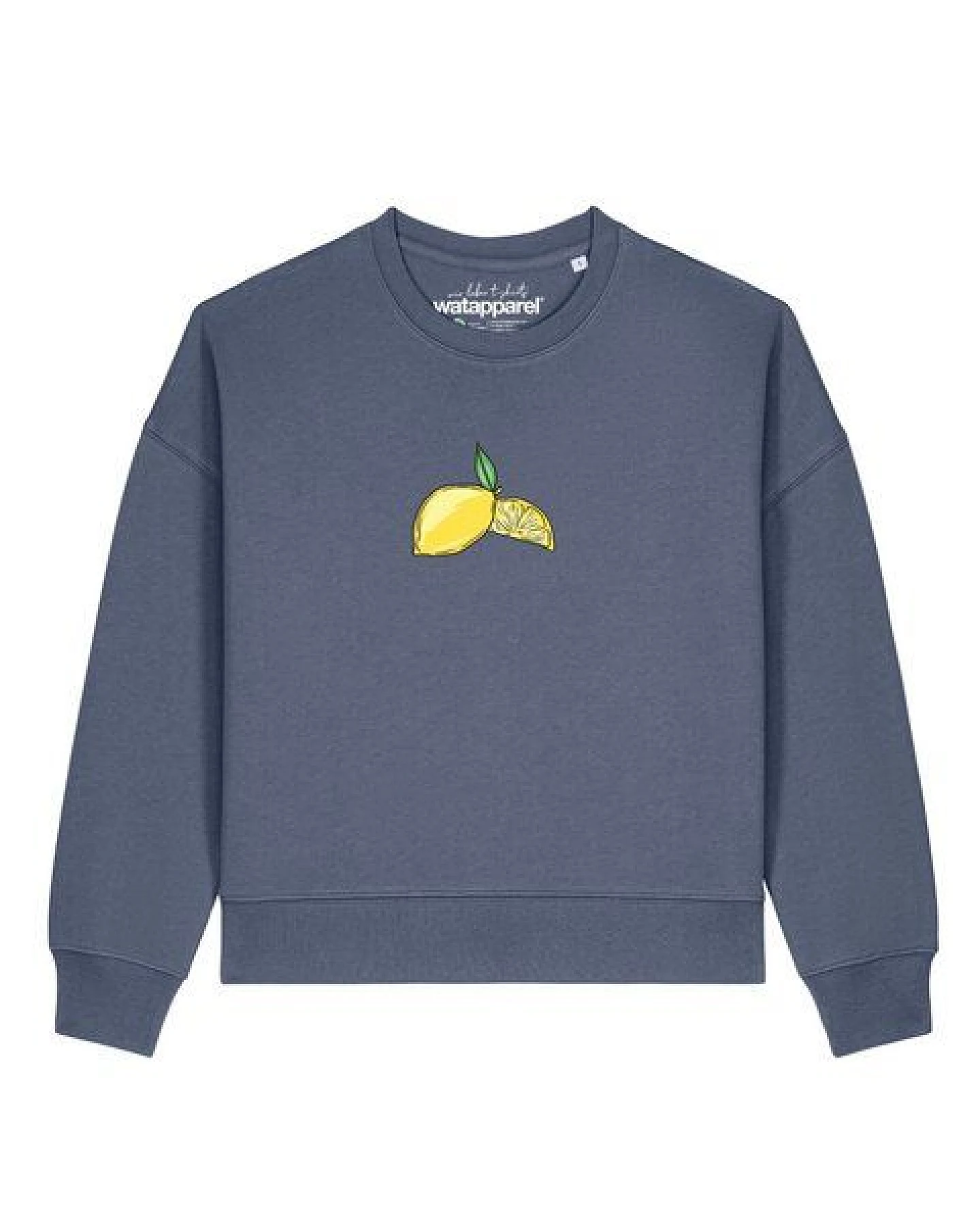 watapparel Sweatshirt Frauen Lemon – Ansicht 2