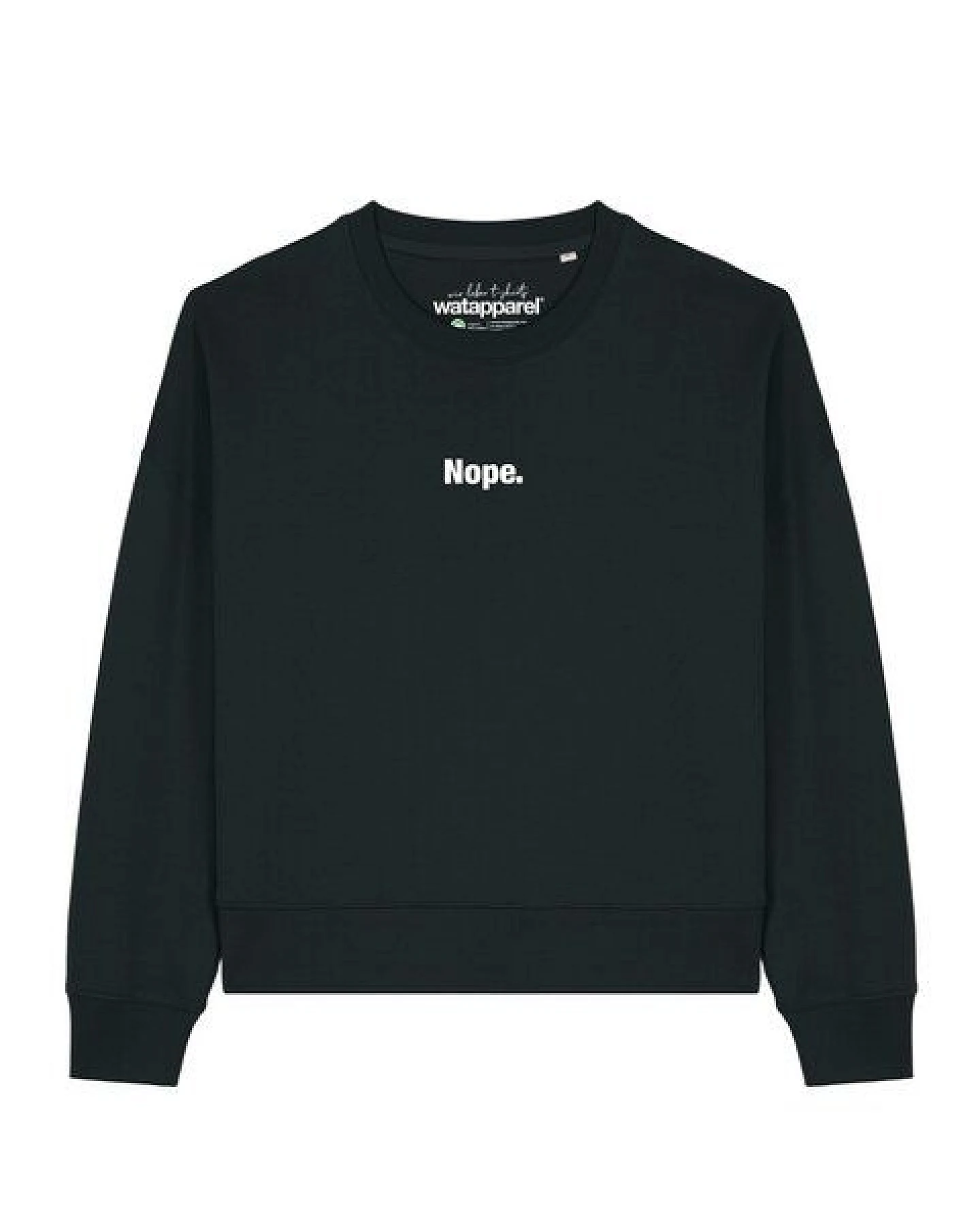 watapparel Sweatshirt Frauen Nope – Ansicht 2