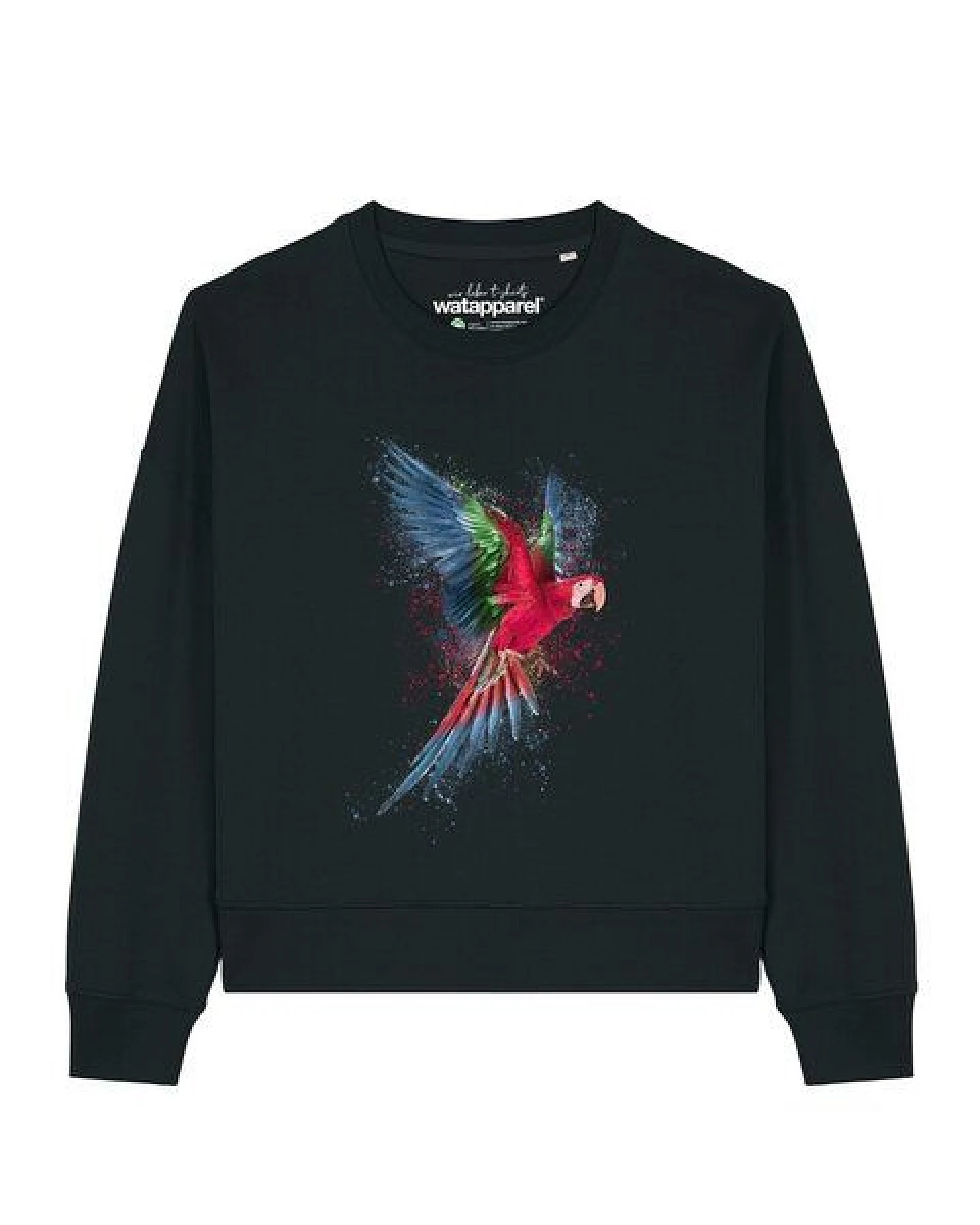 watapparel Sweatshirt Frauen Papagei – Ansicht 2