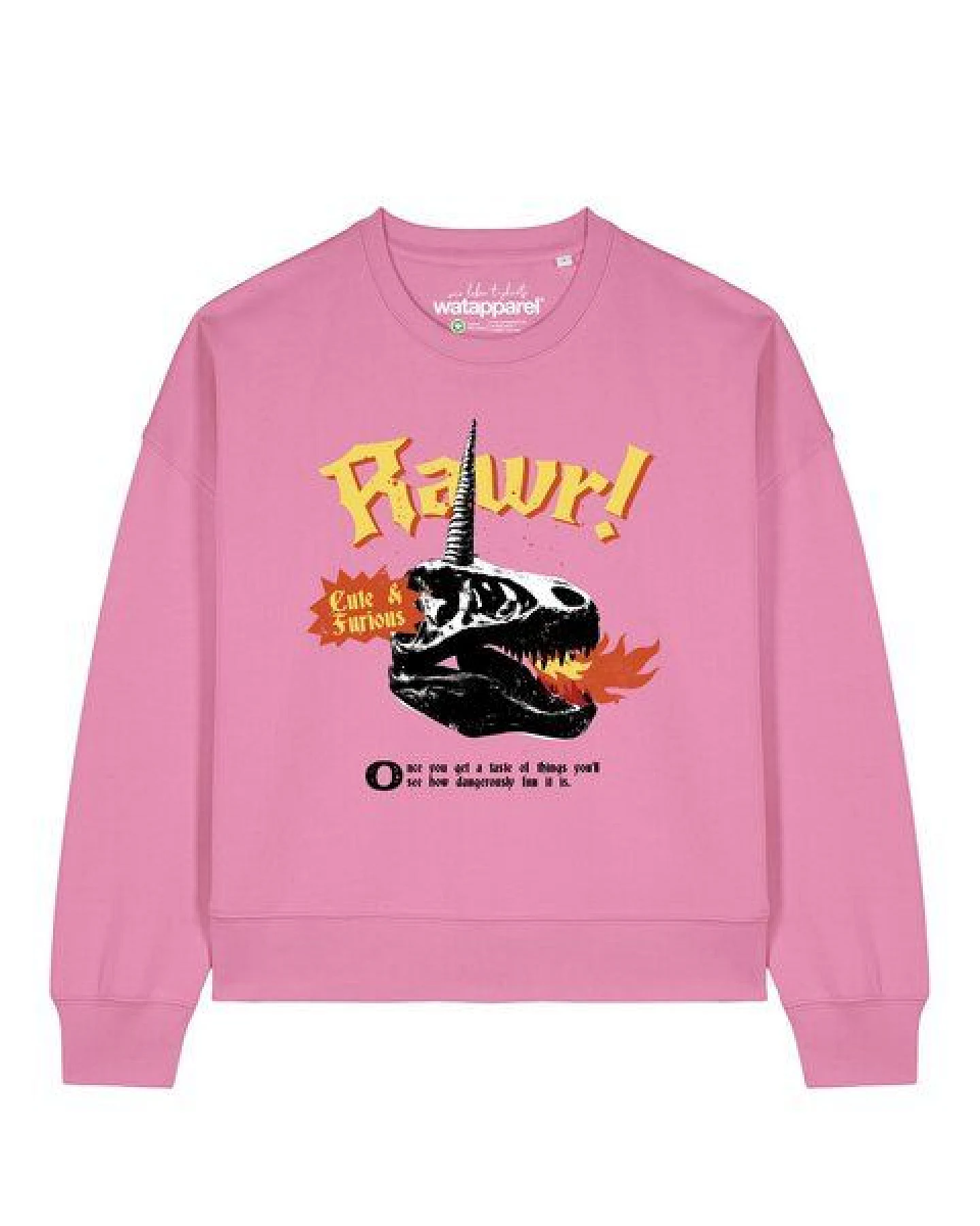 watapparel Sweatshirt Frauen Rawr – Ansicht 2