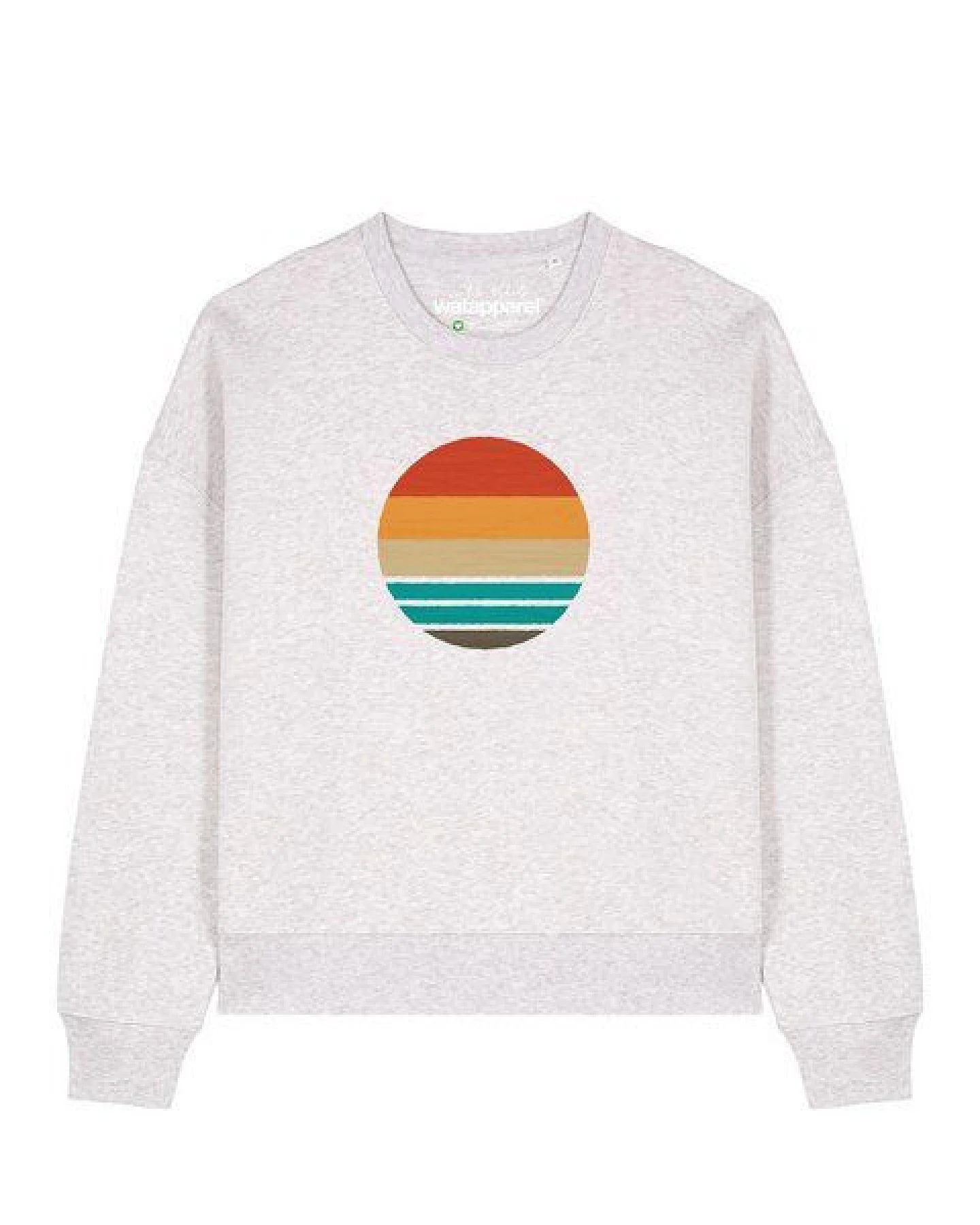 watapparel Sweatshirt Frauen Retro Sunset Ocean – Ansicht 2