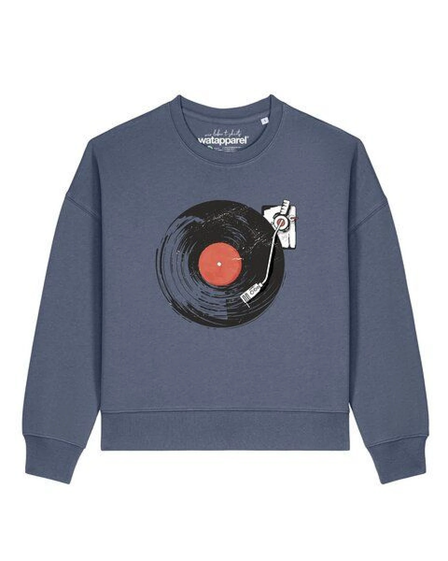 watapparel Sweatshirt Frauen Schallplatte – Ansicht 2