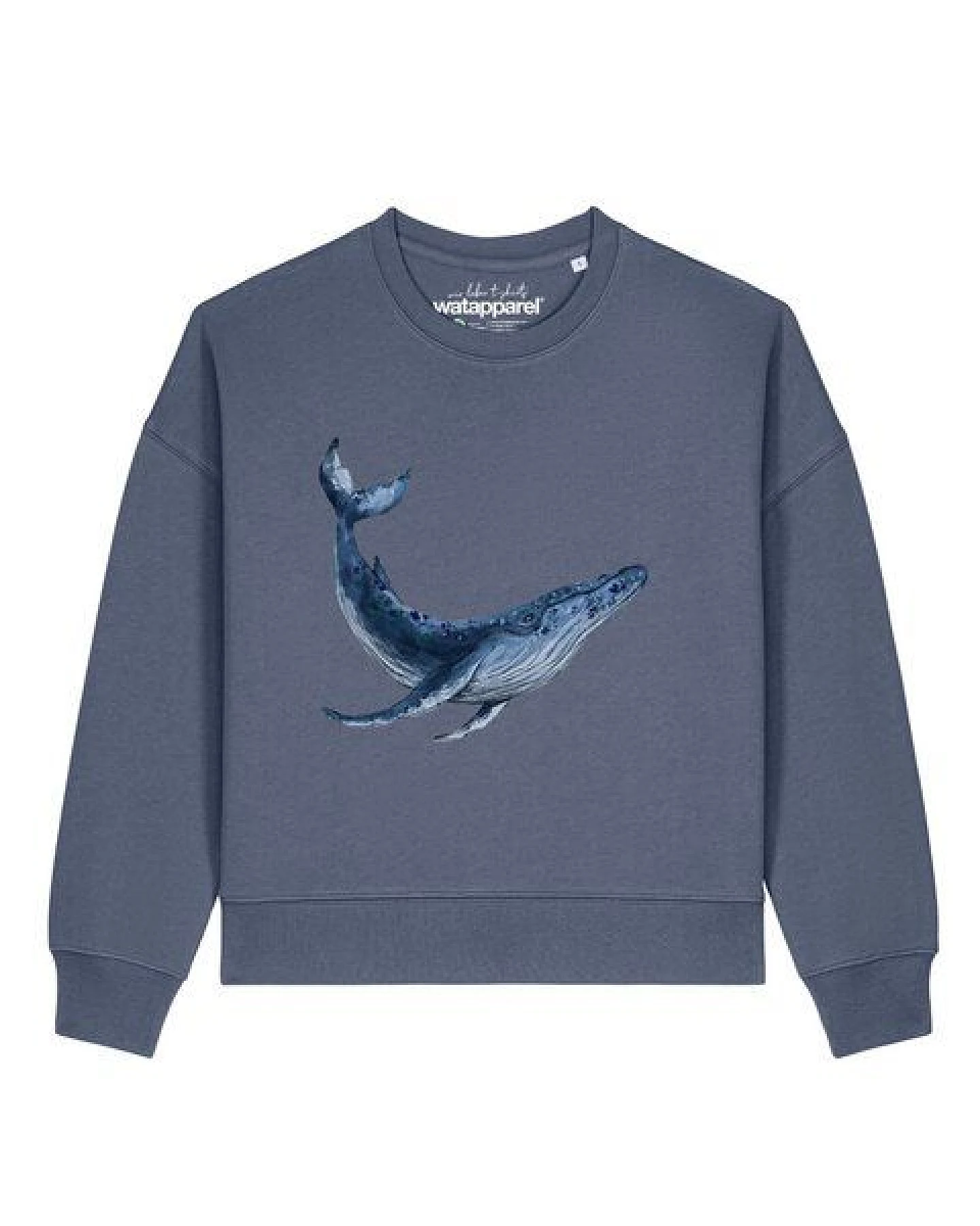 watapparel Sweatshirt Frauen Wal – Ansicht 2