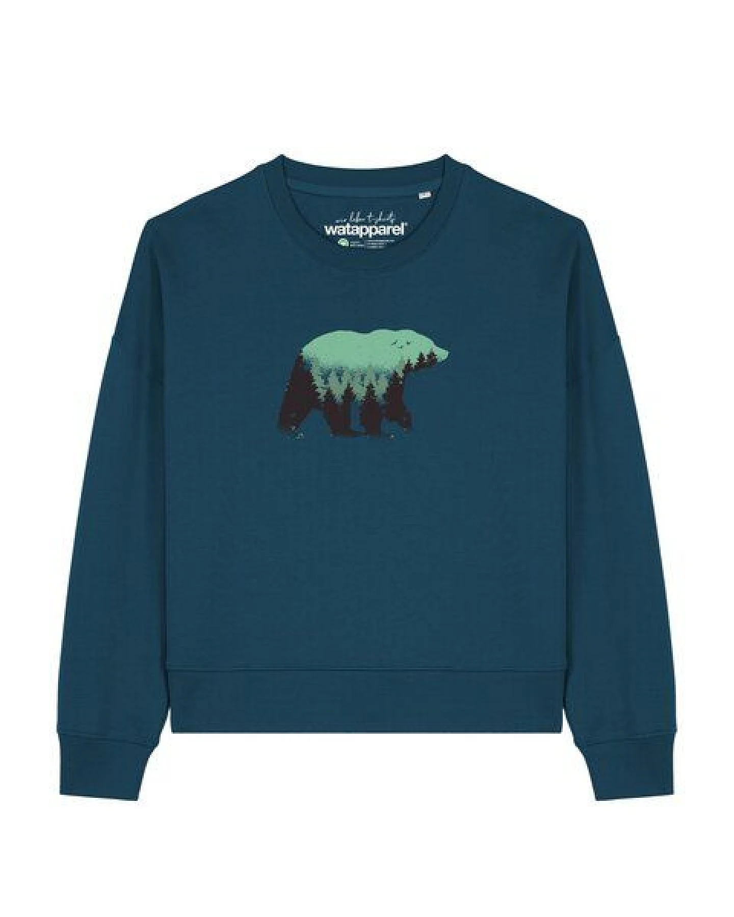 watapparel Sweatshirt Frauen Waldbär – Ansicht 2