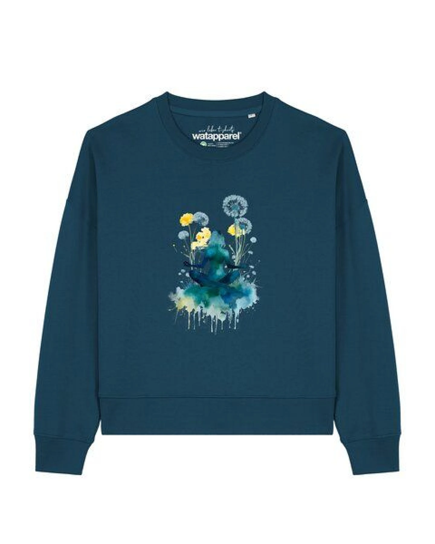 watapparel Sweatshirt Frauen Yoga & Meditation – Ansicht 2
