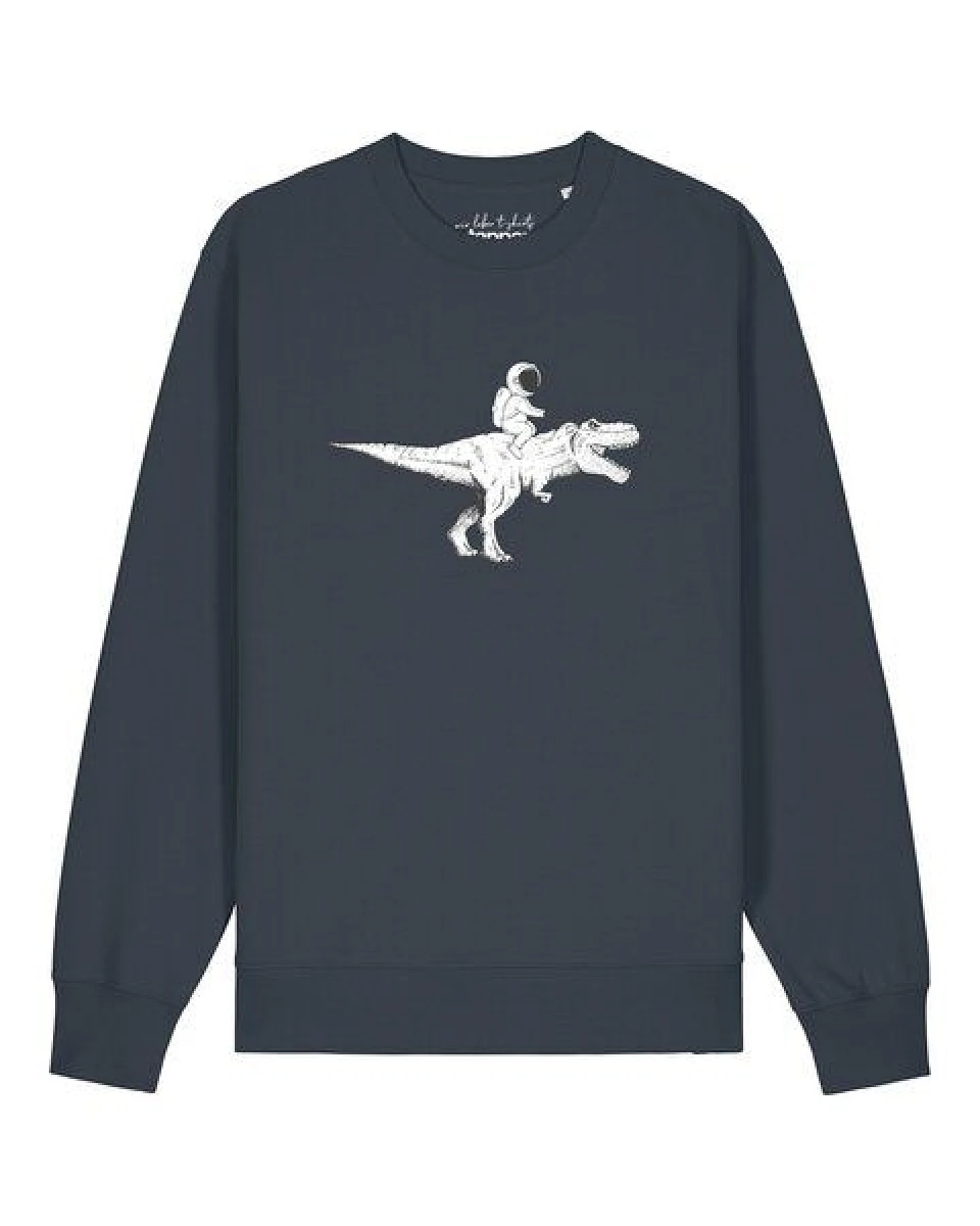 watapparel Sweatshirt Unisex Astronaut on T-Rex – Ansicht 2