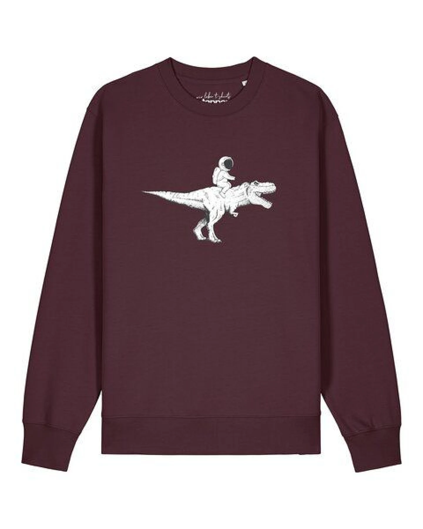 watapparel Sweatshirt Unisex Astronaut on T-Rex – Ansicht 2