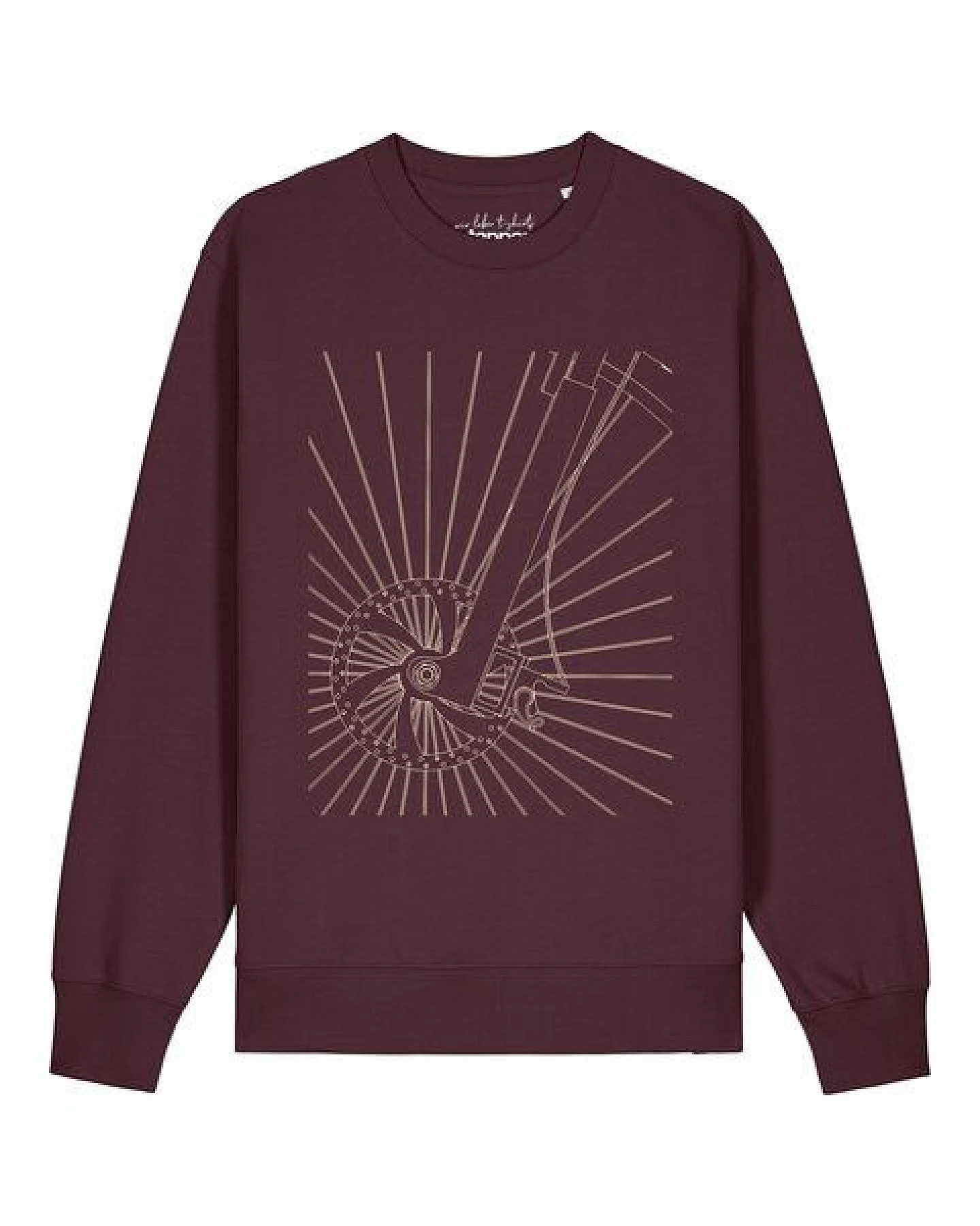 watapparel Sweatshirt Unisex Fahrradspeichen – Ansicht 2