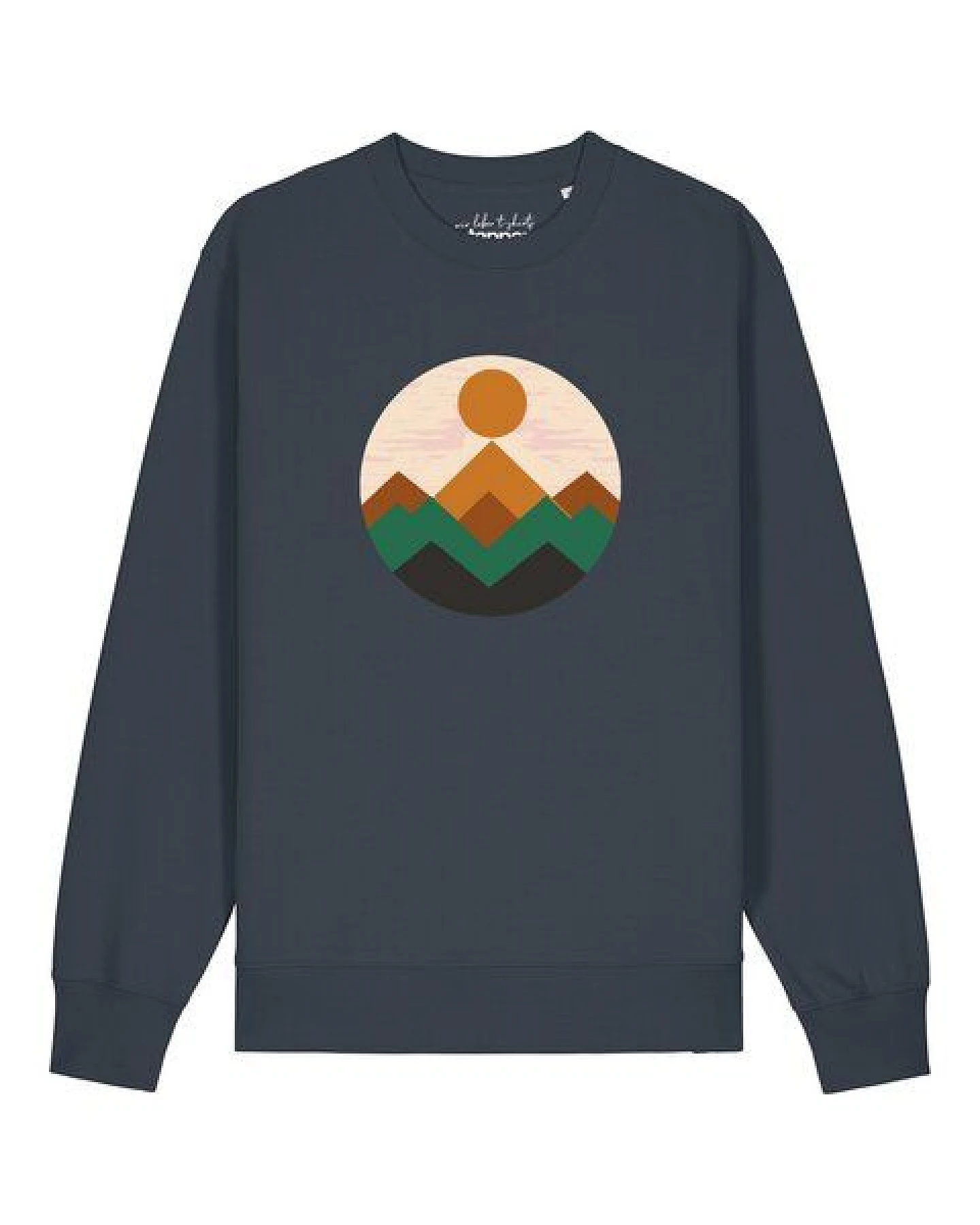 watapparel Sweatshirt Unisex Geometric Landscape 2 – Ansicht 2
