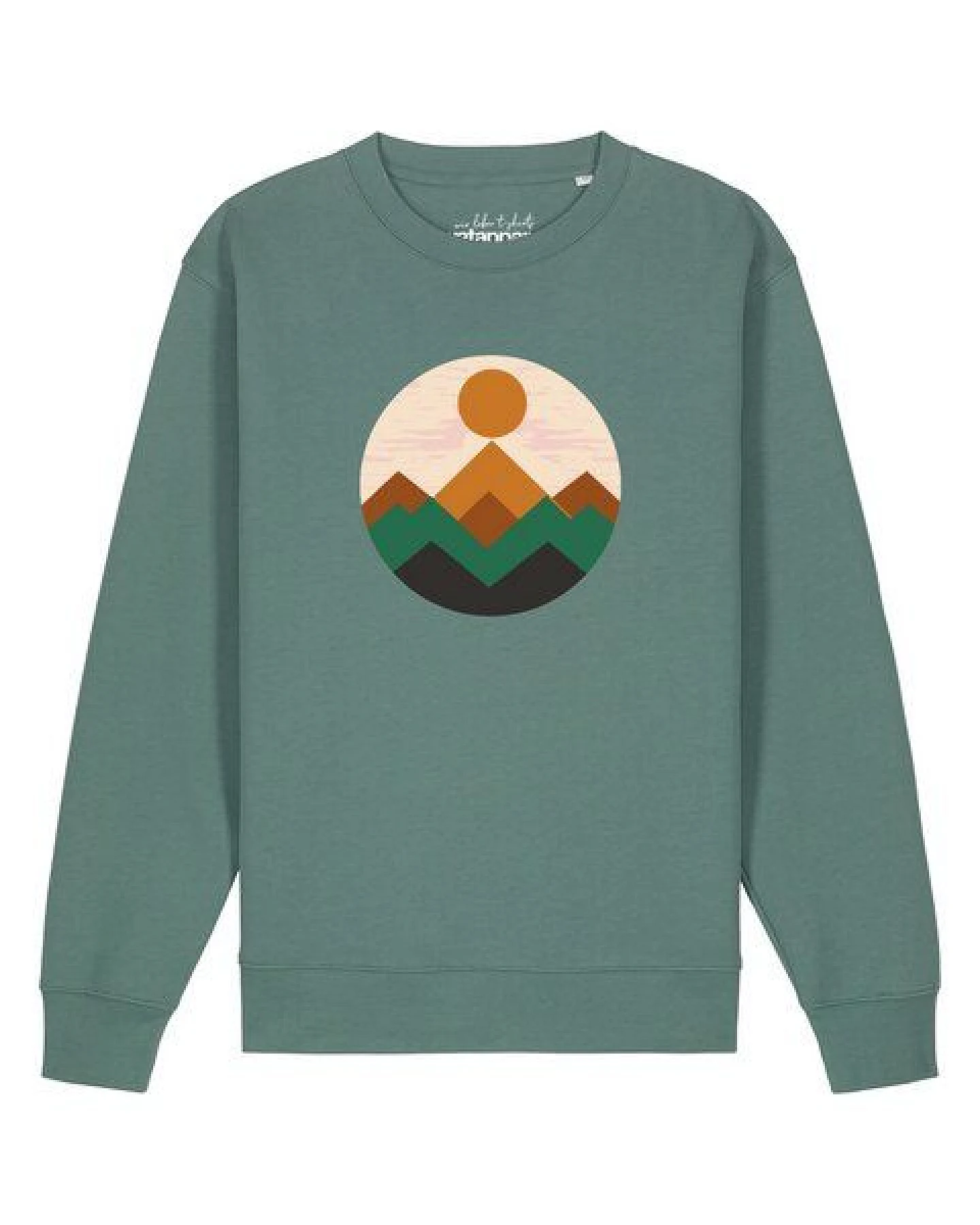 watapparel Sweatshirt Unisex Geometric Landscape 2 – Ansicht 2