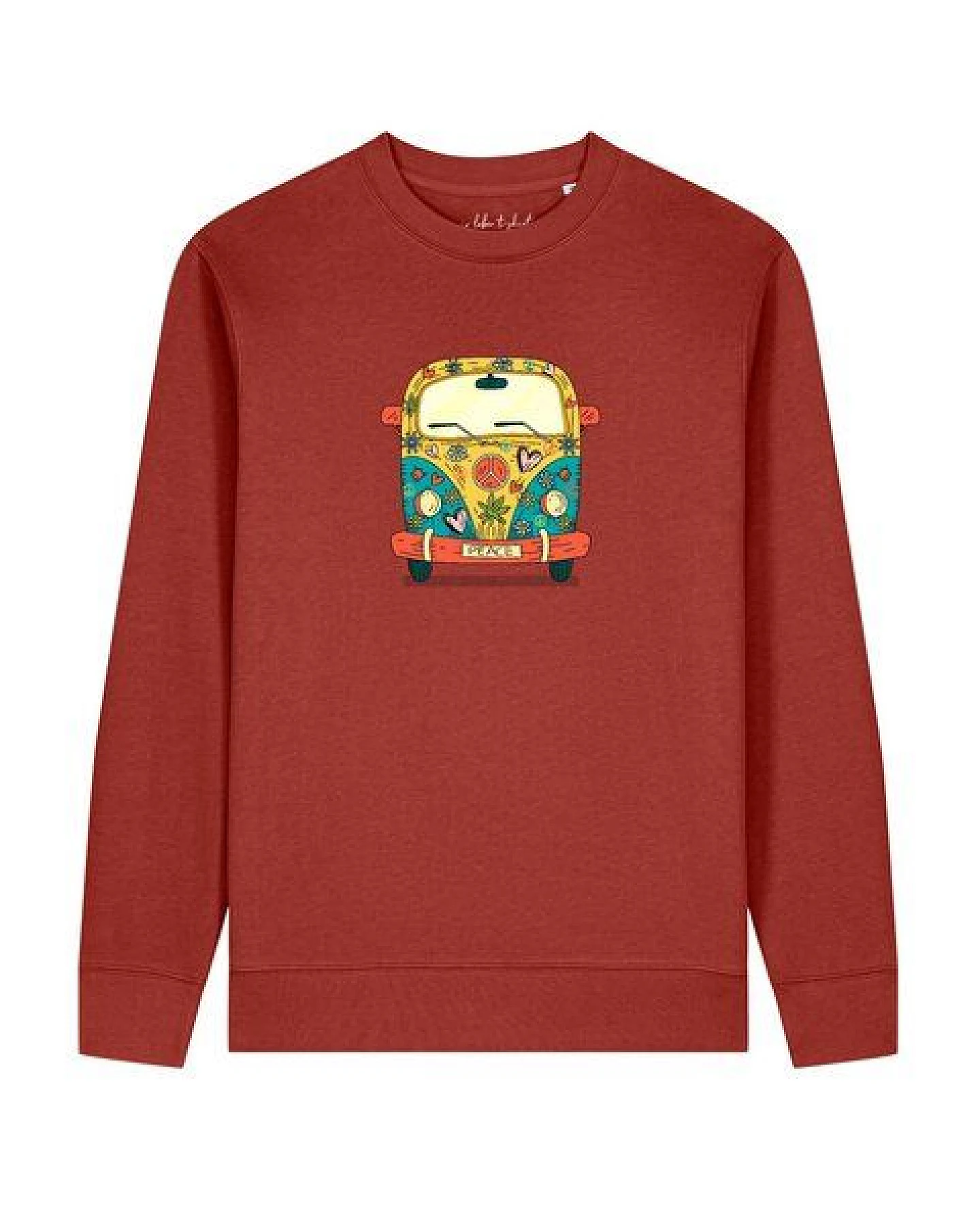 watapparel Sweatshirt Unisex Hippies Bus – Ansicht 2