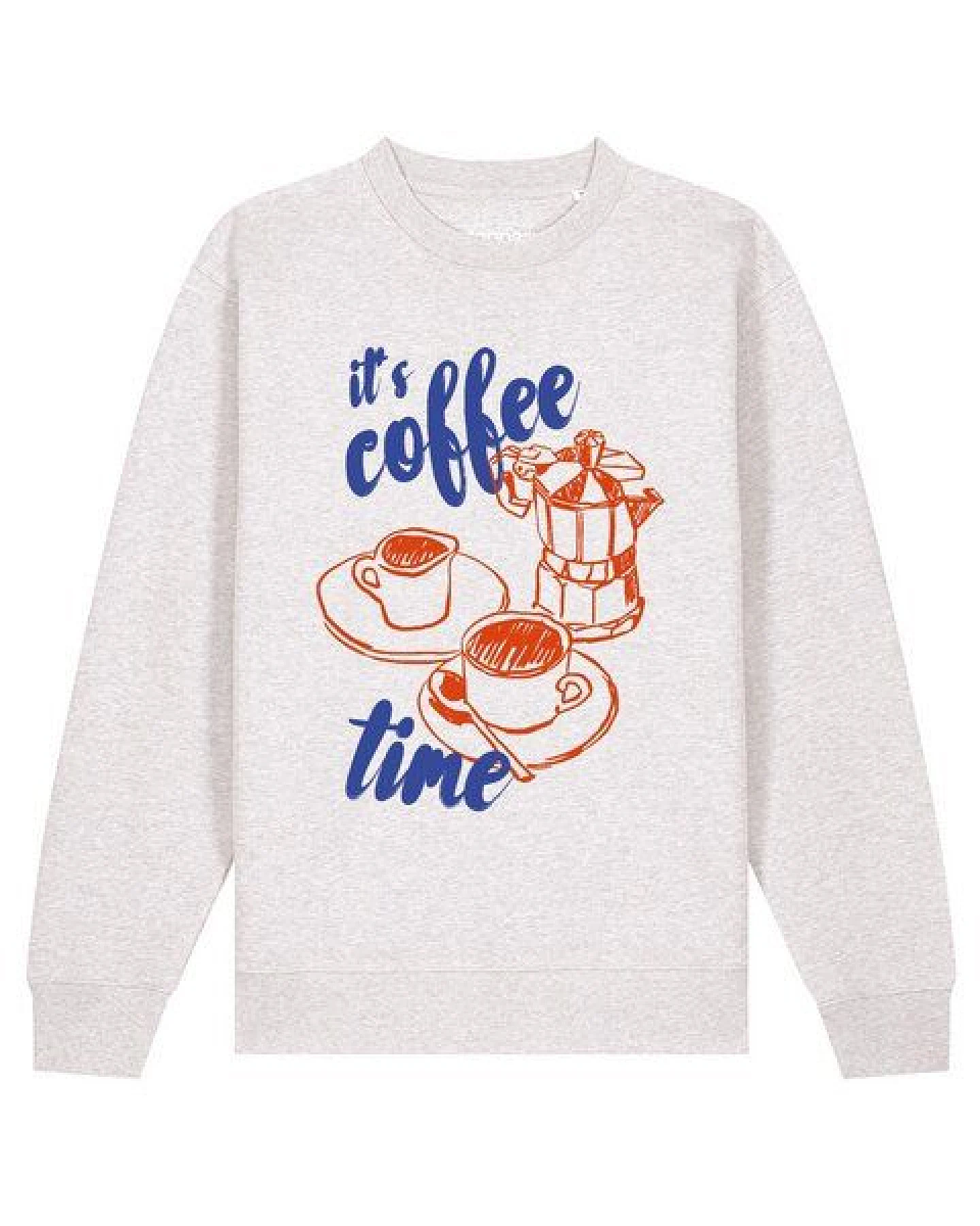watapparel Sweatshirt Unisex Its coffee time – Ansicht 2