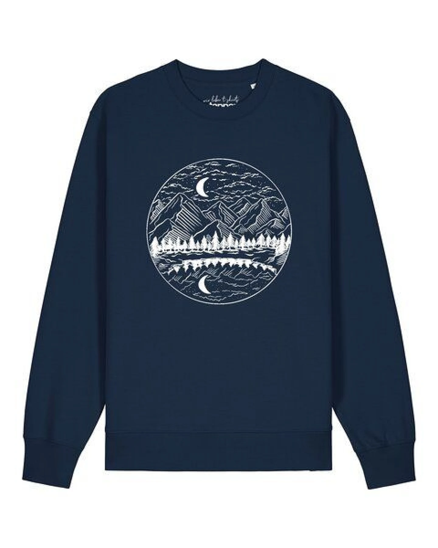 watapparel Sweatshirt Unisex Mountains by night – Ansicht 2