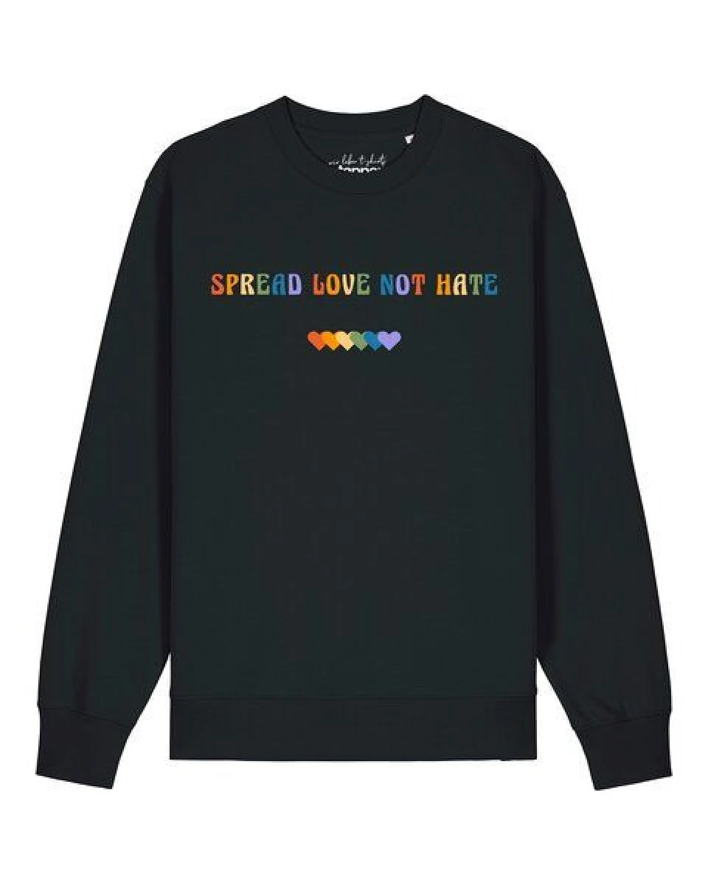 watapparel Sweatshirt Unisex Spread Love not Hate – Ansicht 2