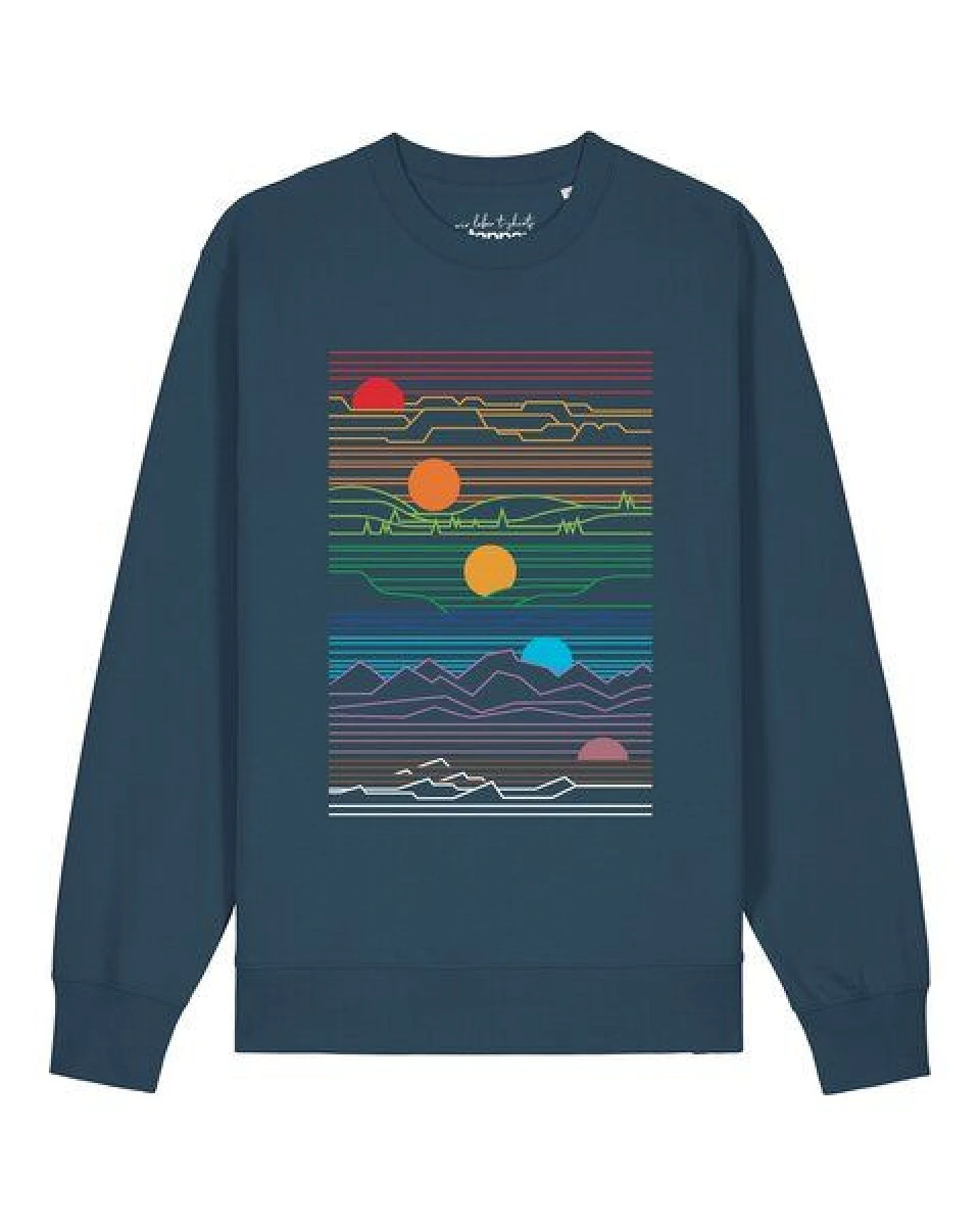 watapparel Sweatshirt Unisex Sun And Moon – Ansicht 2