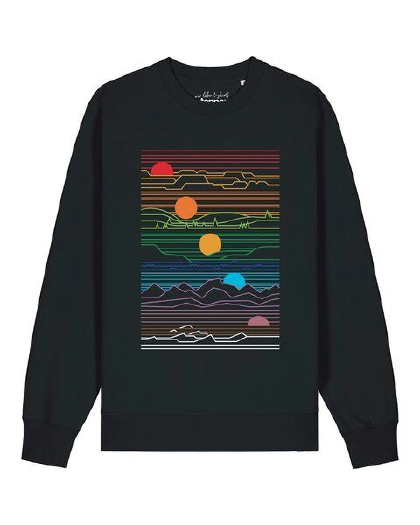 watapparel Sweatshirt Unisex Sun And Moon – Ansicht 2