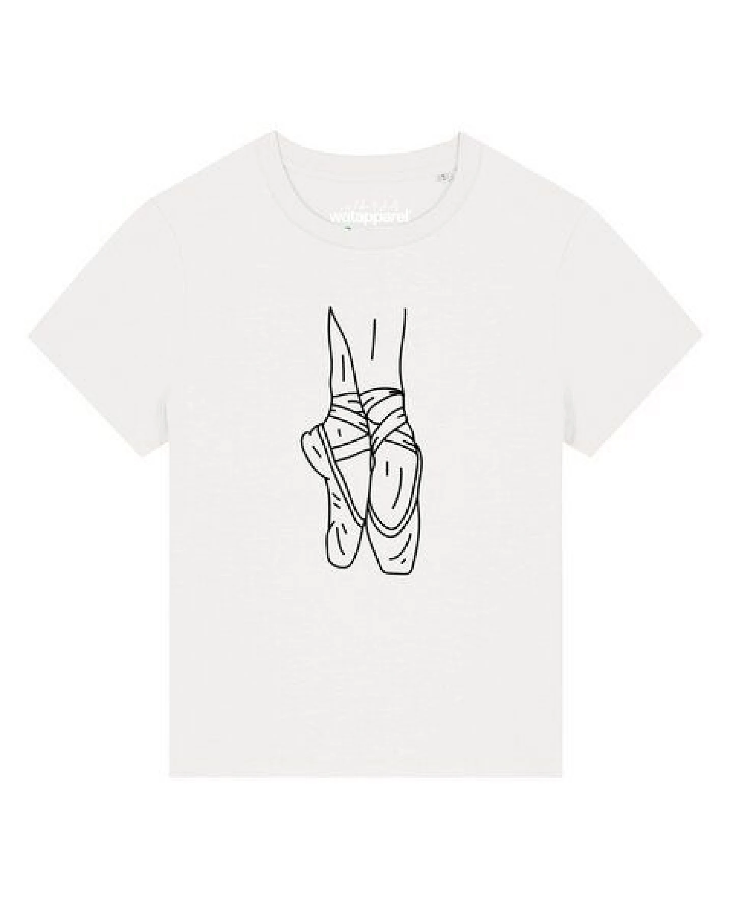watapparel T-Shirt Frauen Ballett Spitze – Ansicht 2