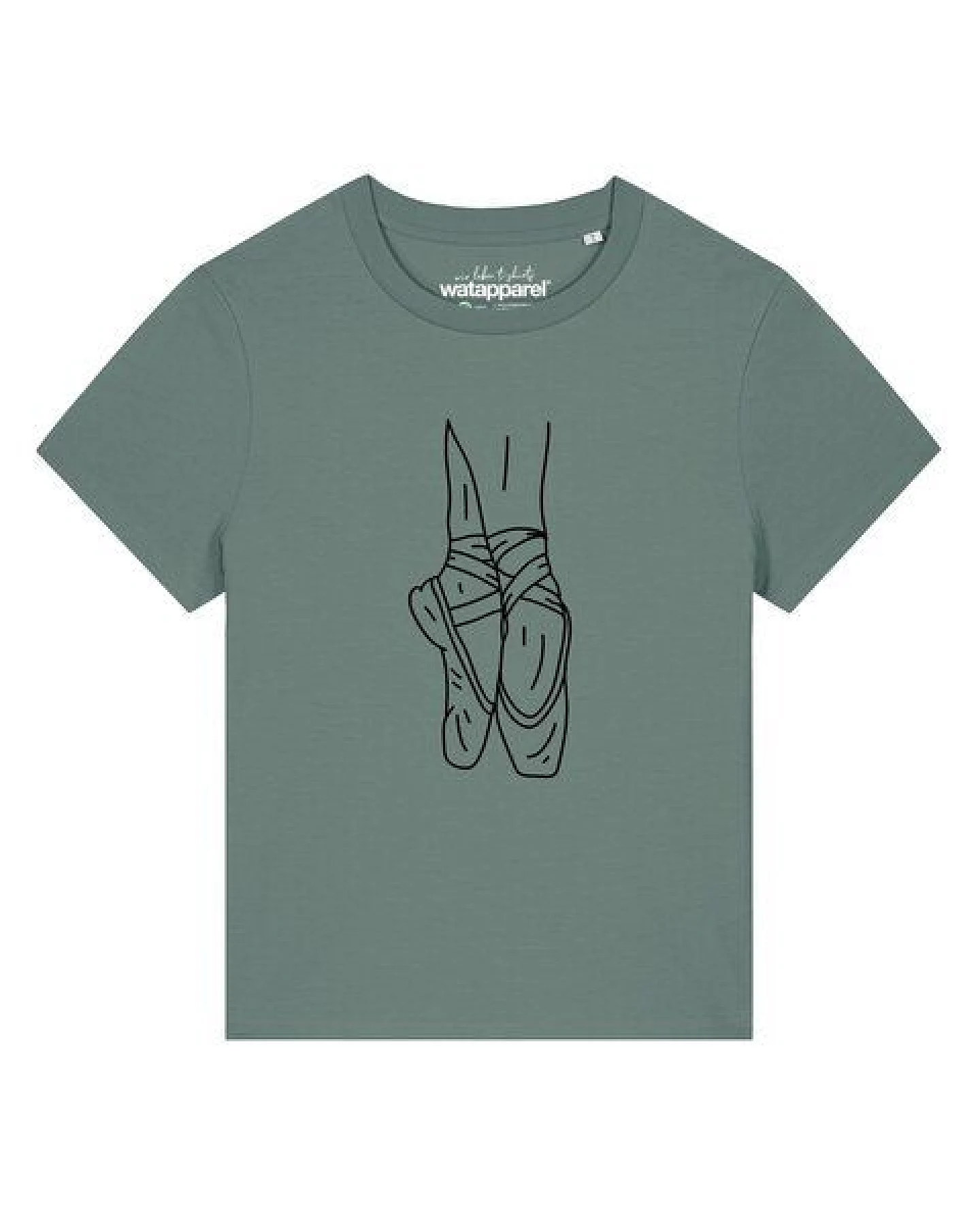 watapparel T-Shirt Frauen Ballett Spitze – Ansicht 2