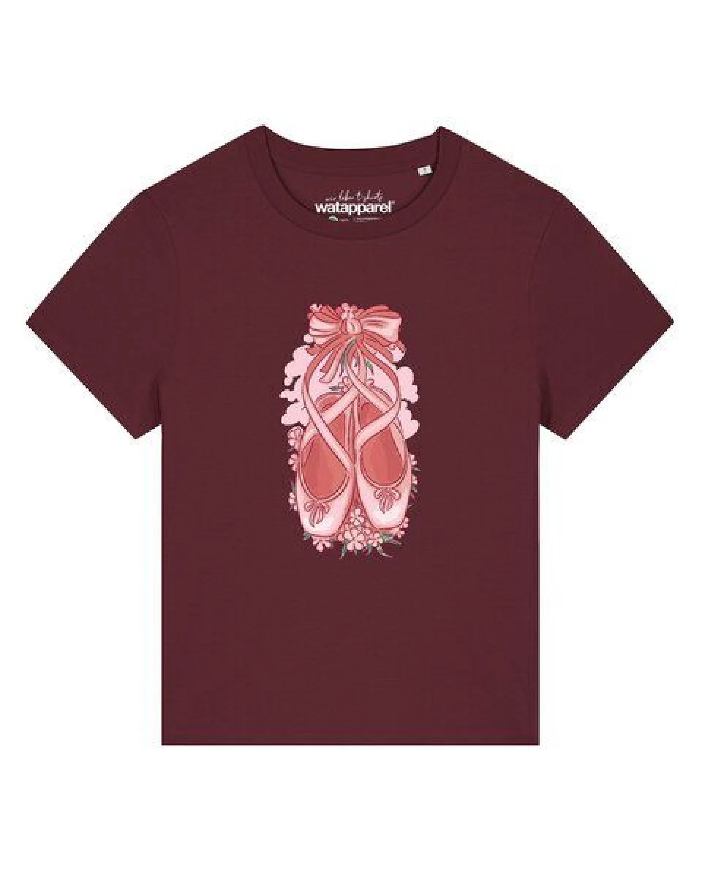 watapparel T-Shirt Frauen Ballettschuhe – Ansicht 2