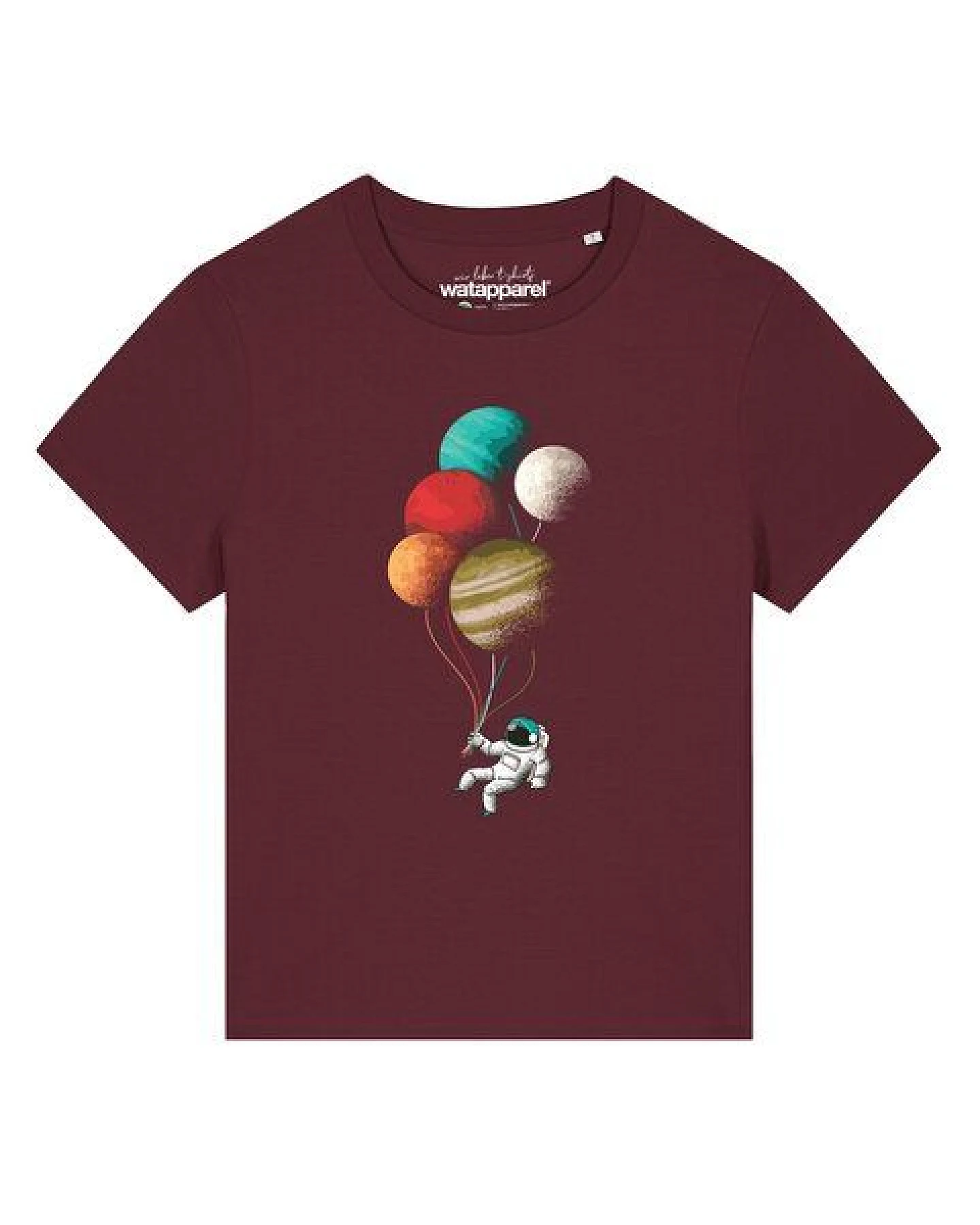 watapparel T-Shirt Frauen Balloon Spaceman – Ansicht 2