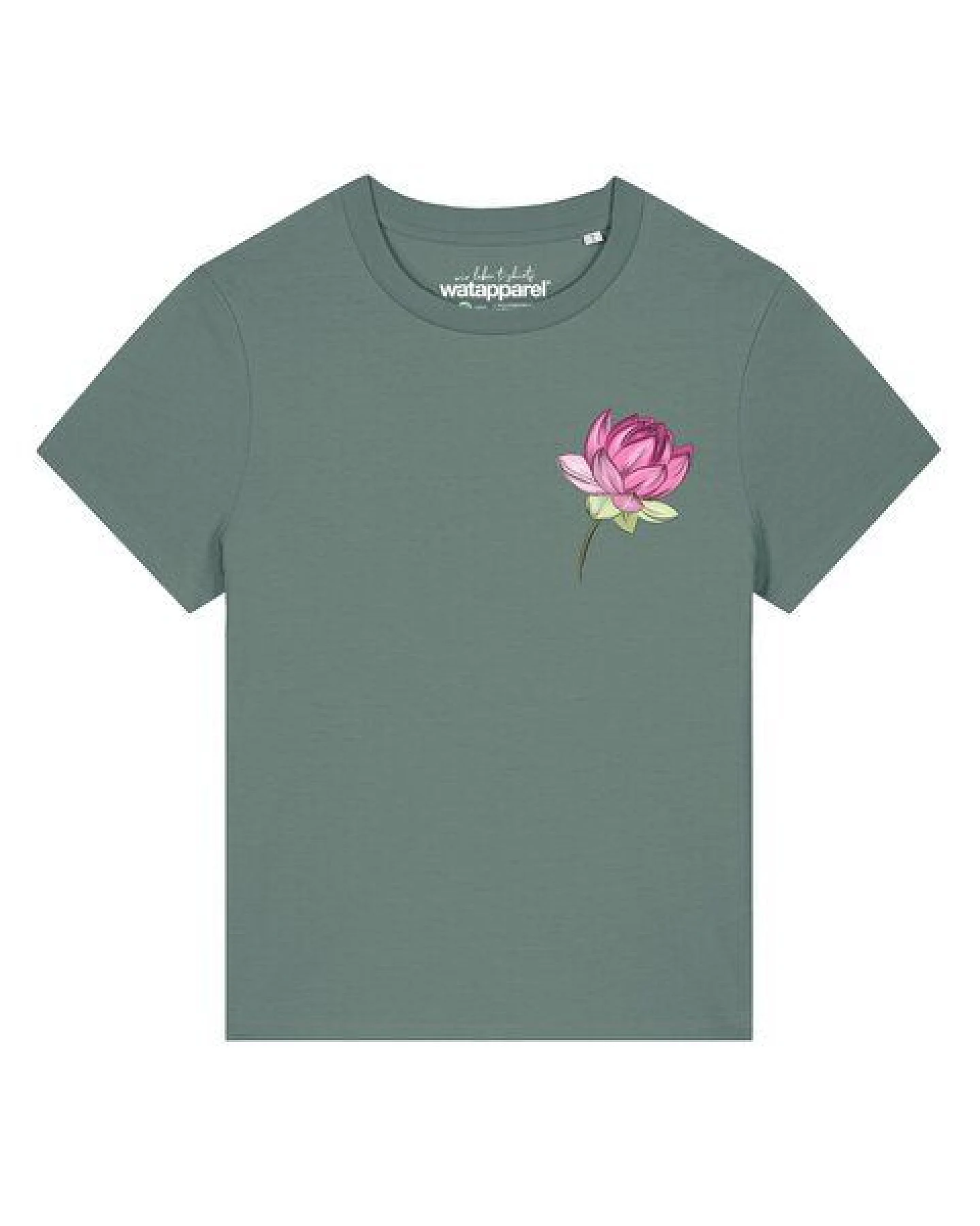 watapparel T-Shirt Frauen Blume – Ansicht 2