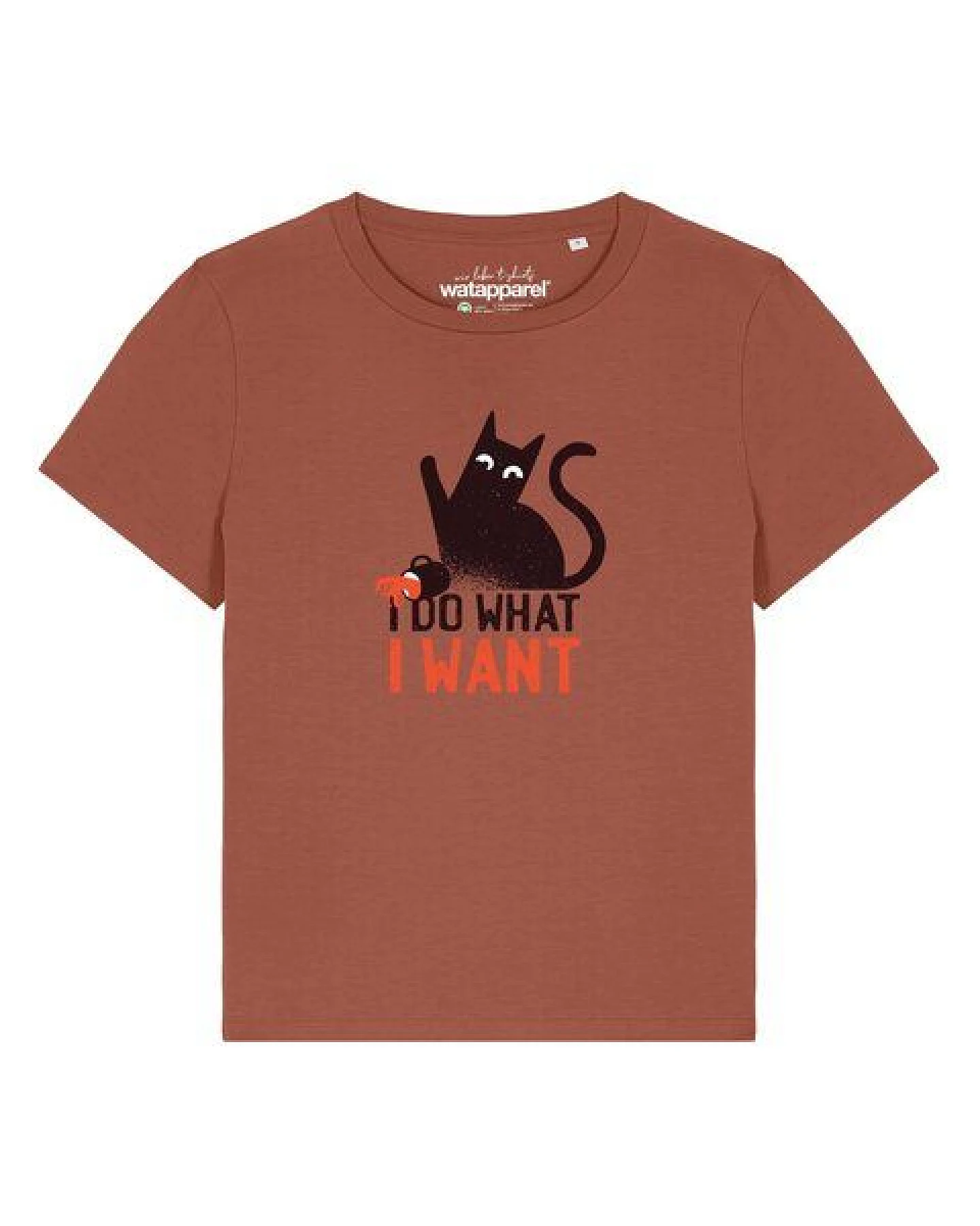 watapparel T-Shirt Frauen Cat – Ansicht 2