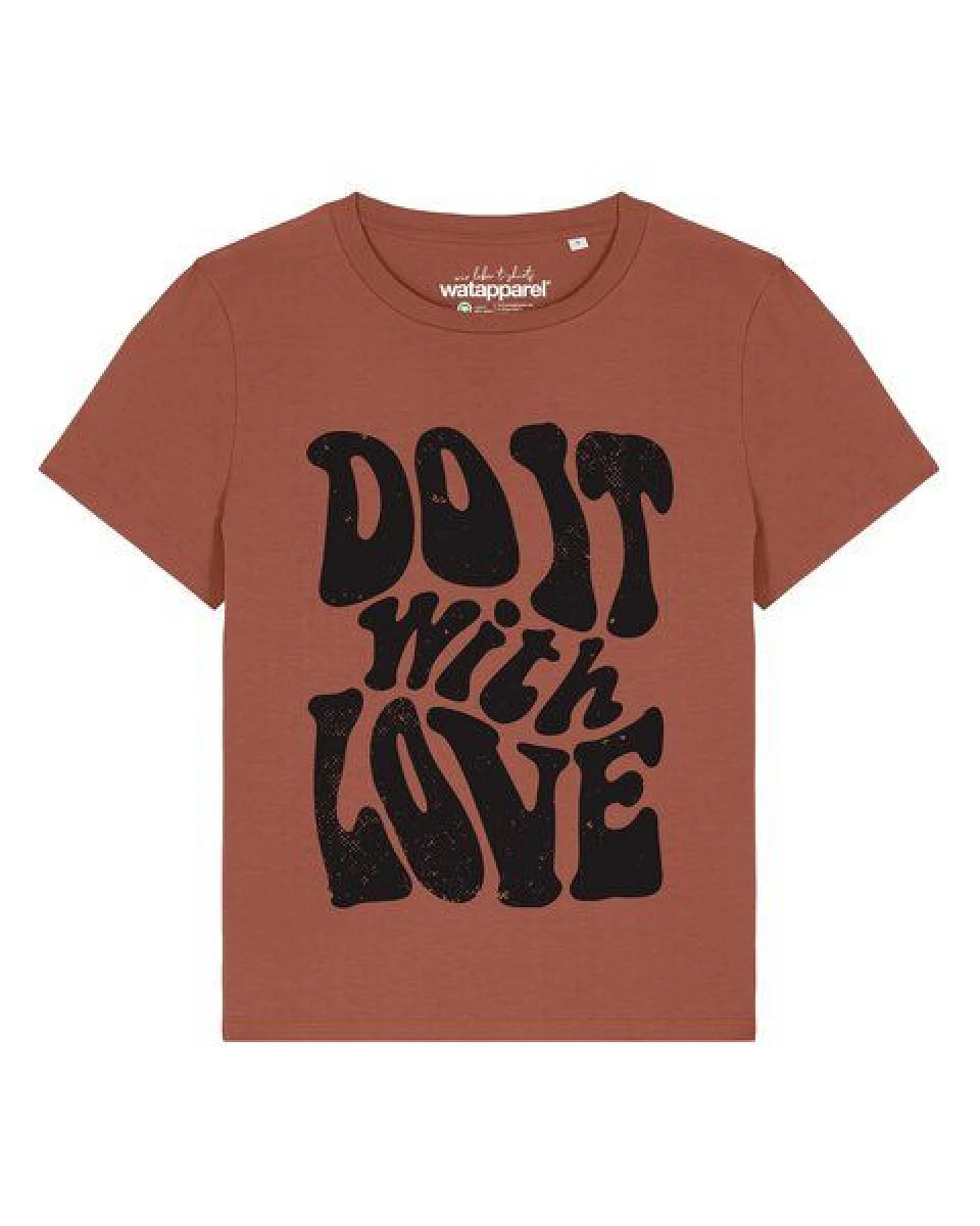 watapparel T-Shirt Frauen Do it with love – Ansicht 2