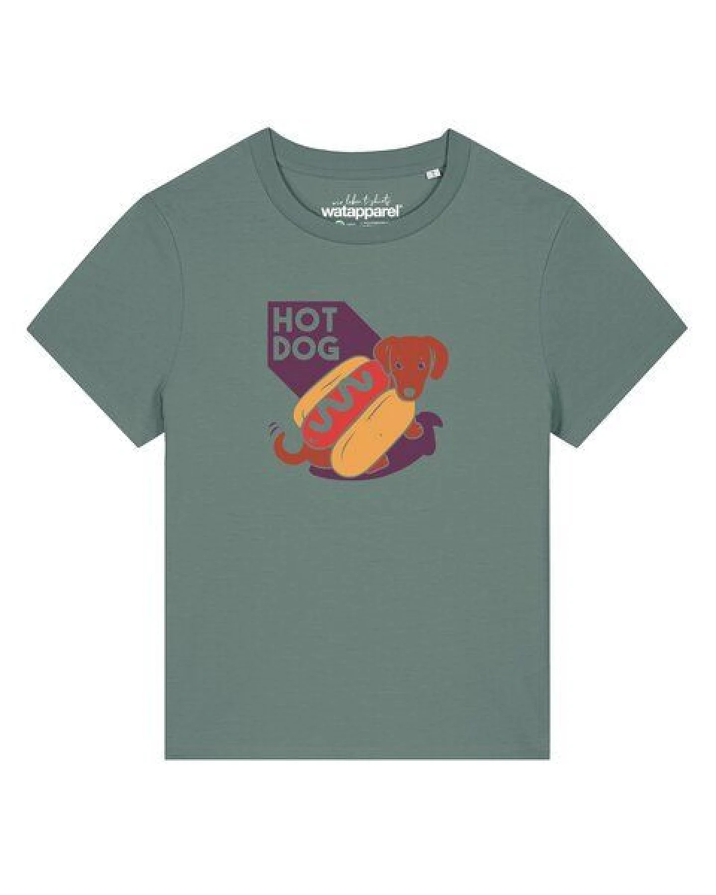 watapparel T-Shirt Frauen Hot Dog – Ansicht 2