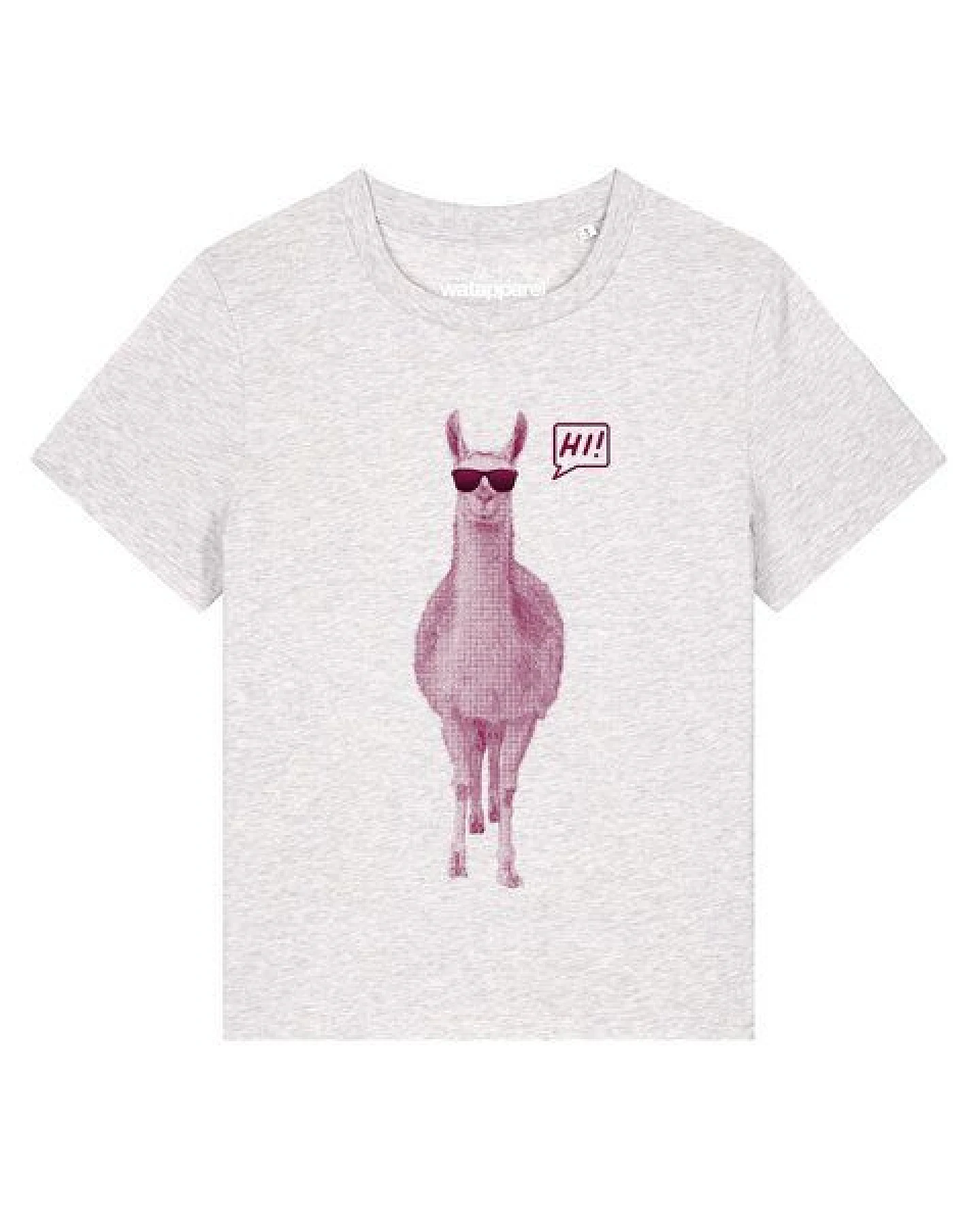 watapparel T-Shirt Frauen Lama sagt Hi – Ansicht 2