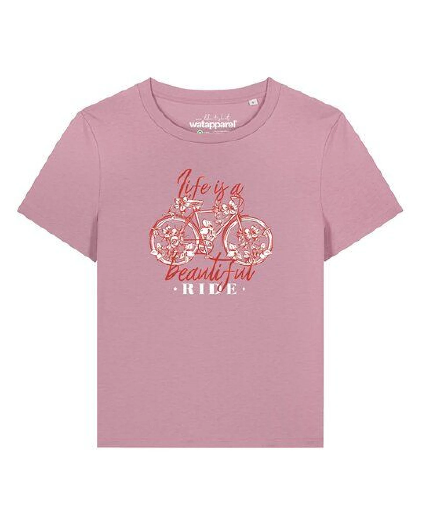watapparel T-Shirt Frauen Life is a beautiful ride – Ansicht 2