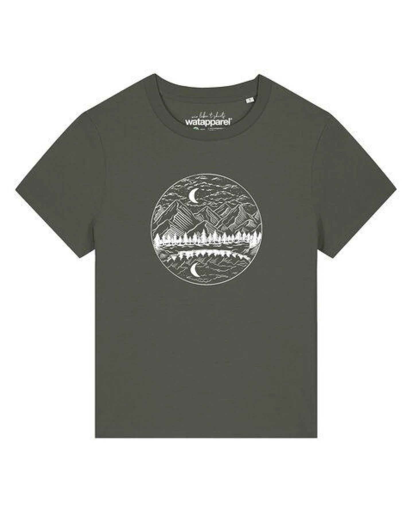 watapparel T-Shirt Frauen Mountains by night – Ansicht 2