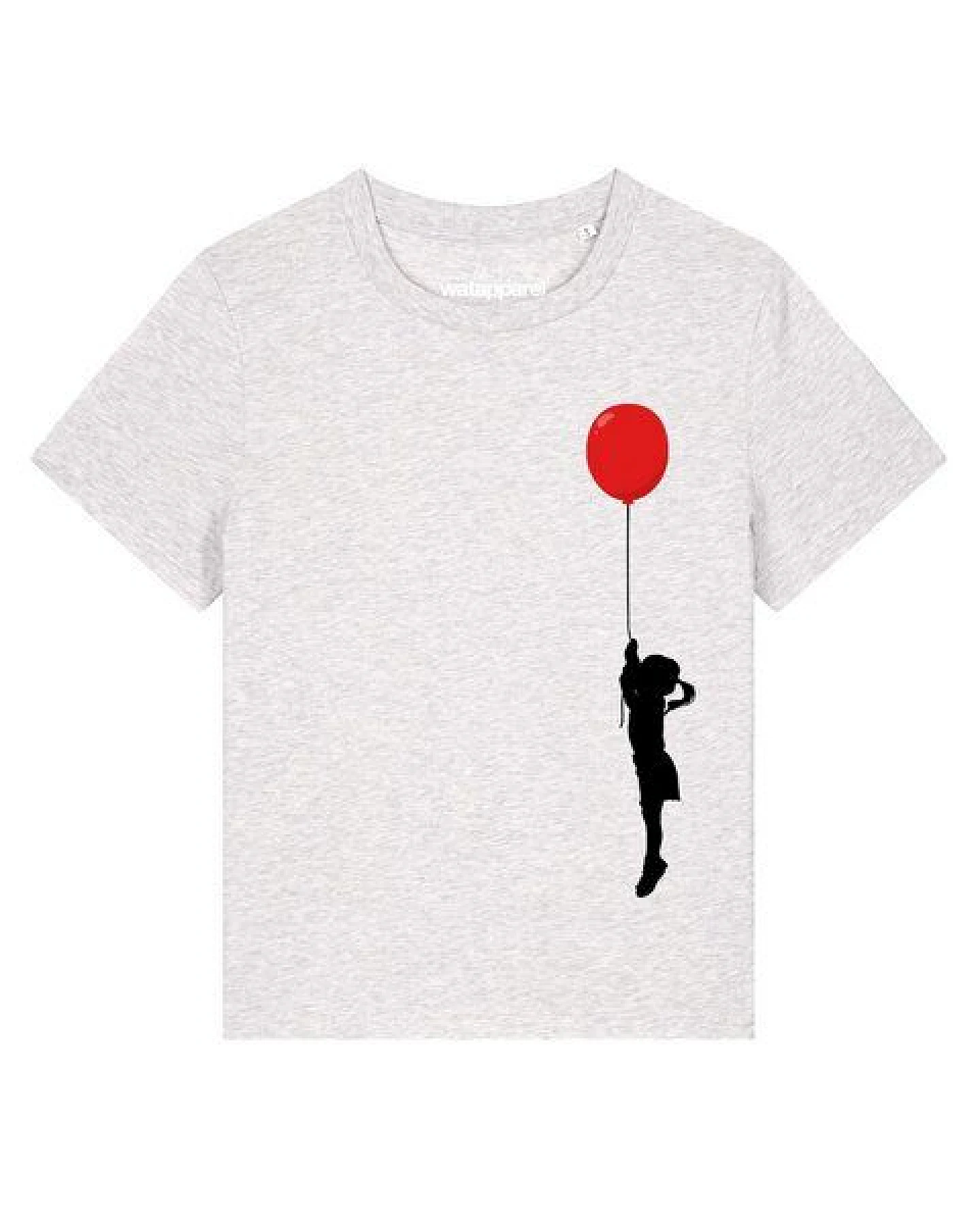 watapparel T-Shirt Frauen Mädchen mit Luftballon (print) – Ansicht 2