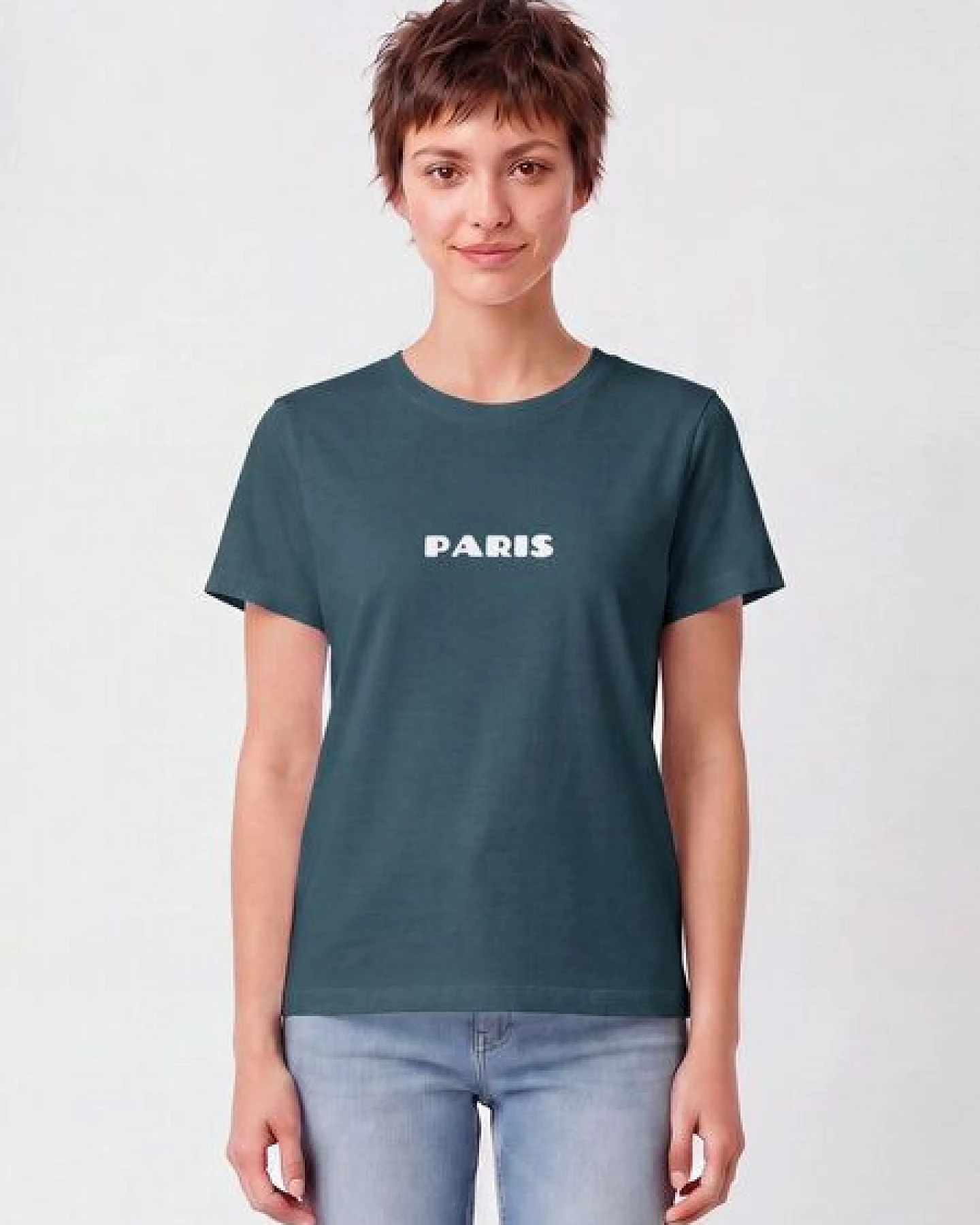 watapparel T-Shirt Frauen Paris Flora – Ansicht 2