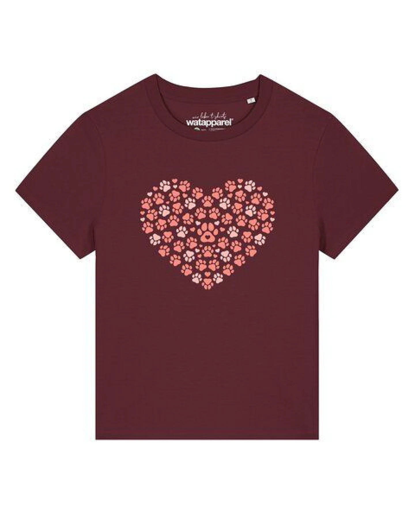 watapparel T-Shirt Frauen Pfotenliebe 02 – Ansicht 2
